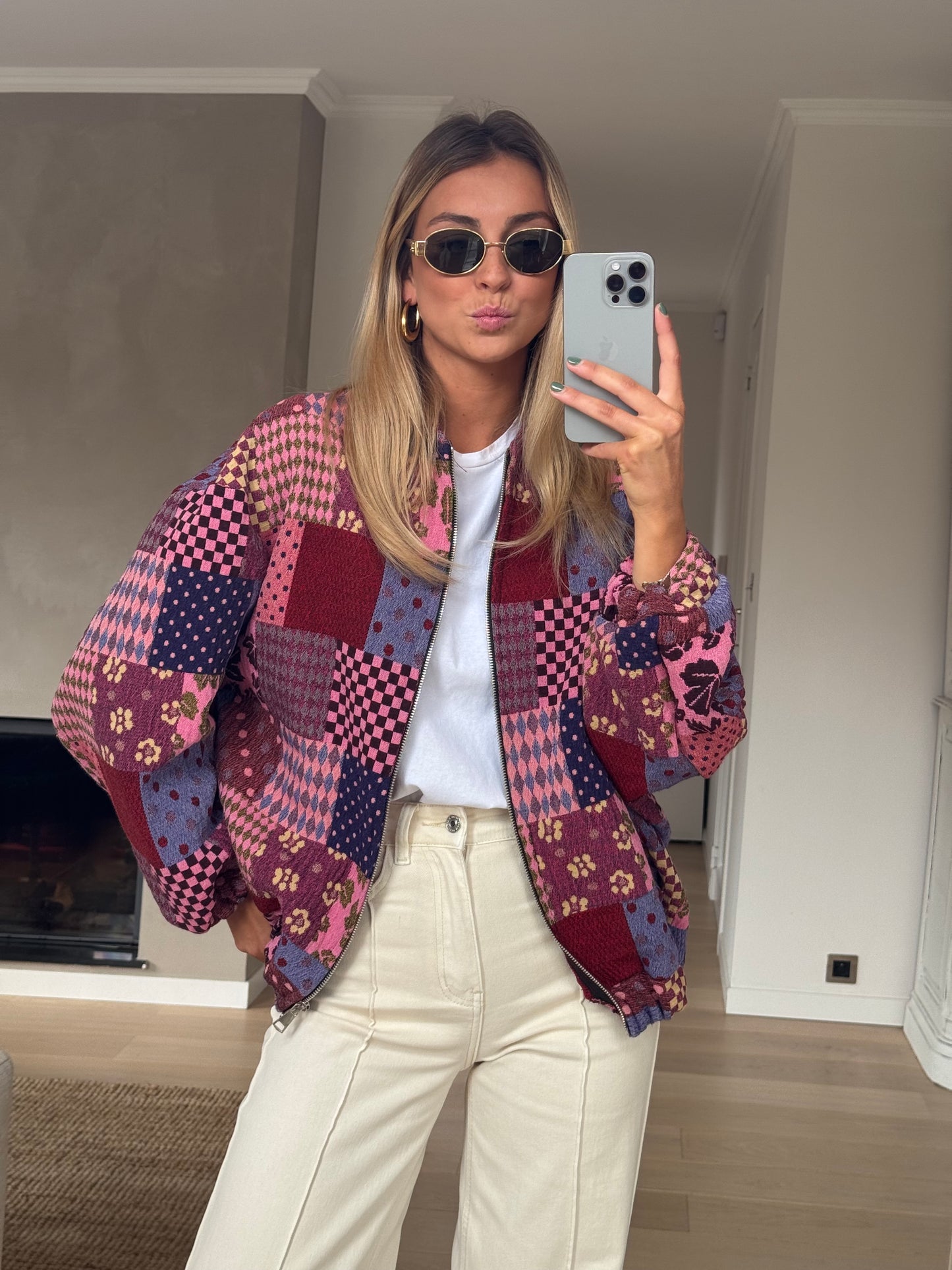 Patterned Kislon Jacket