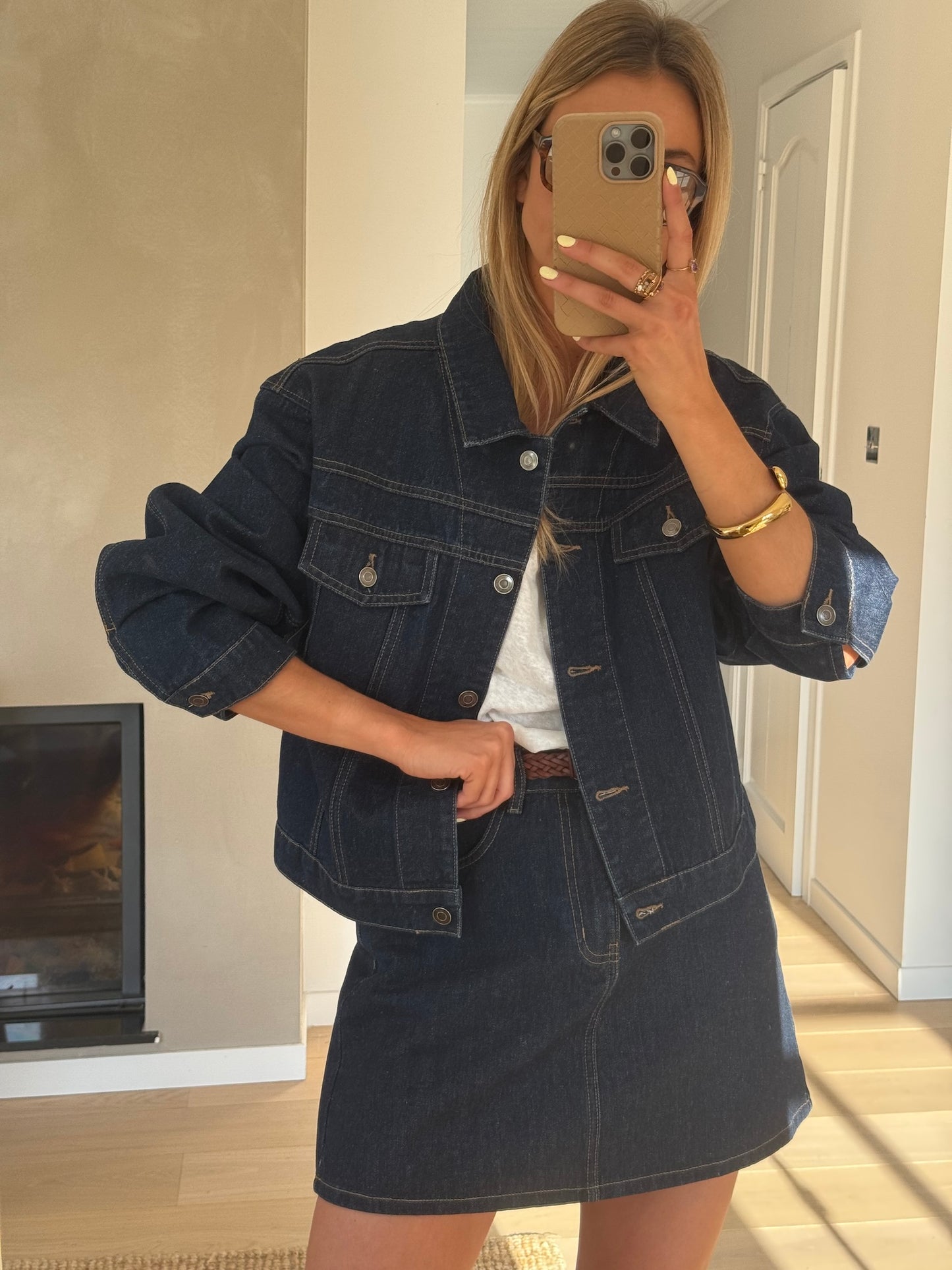 Dark Blue Denim Tara Skirt