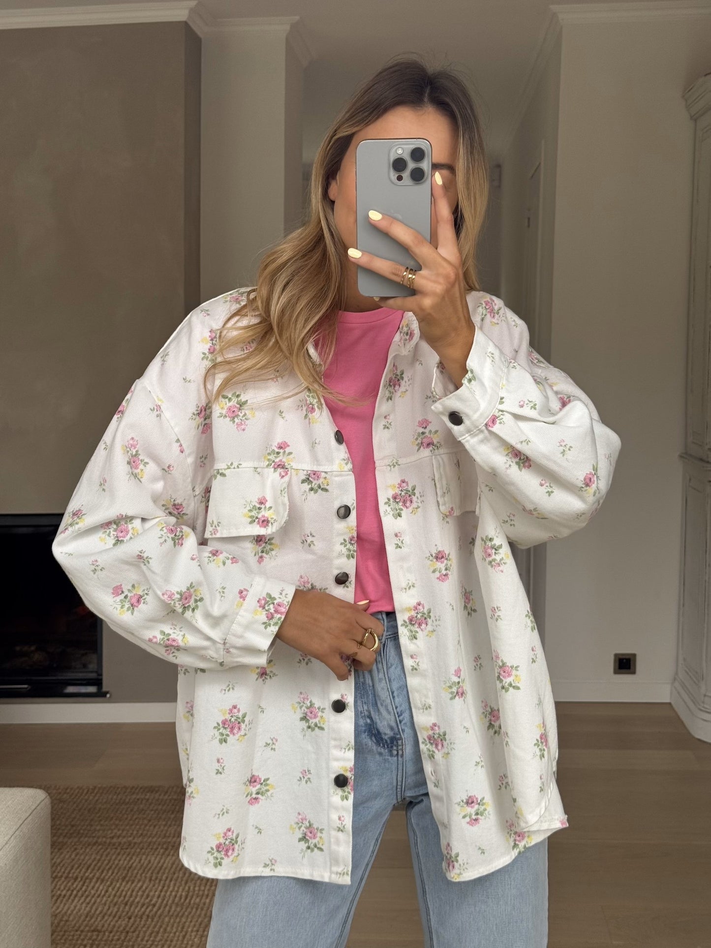 Ecru Floral Romy Jacket