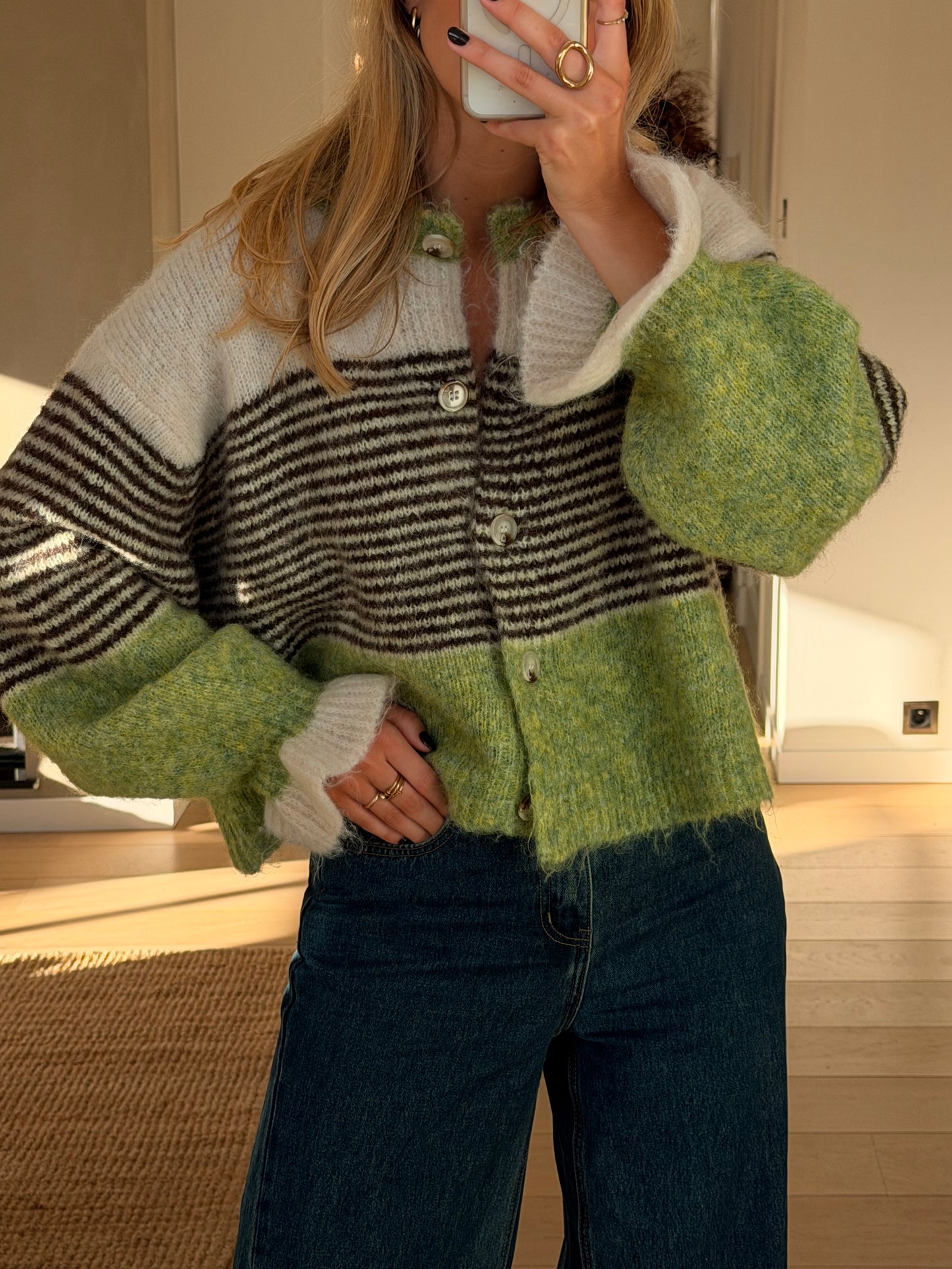 Green Amren Cardigan