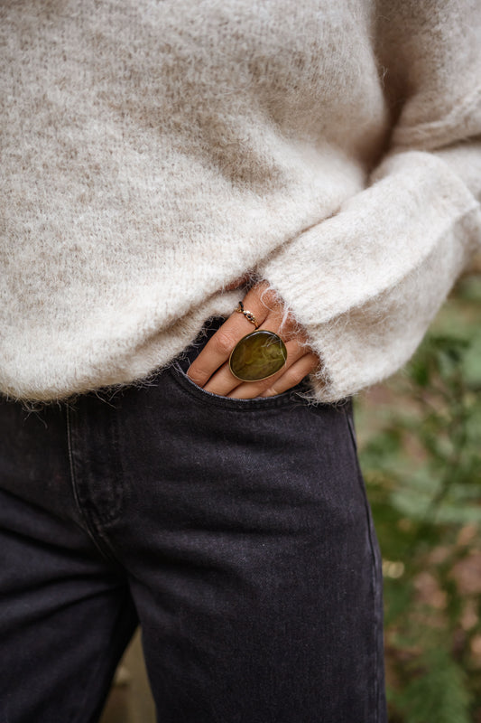 Khaki Alia Ring