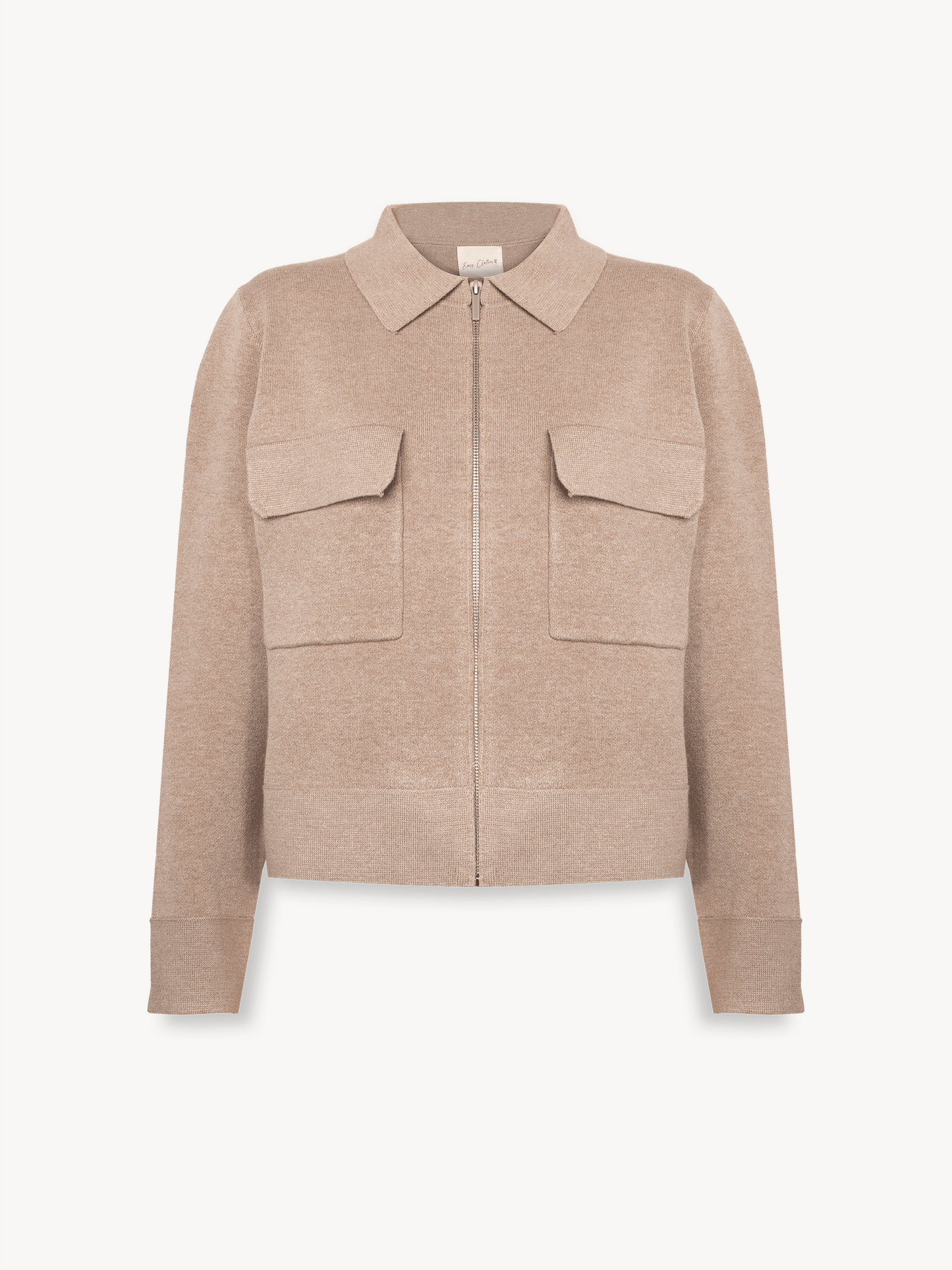 Beige Eather Cardigan
