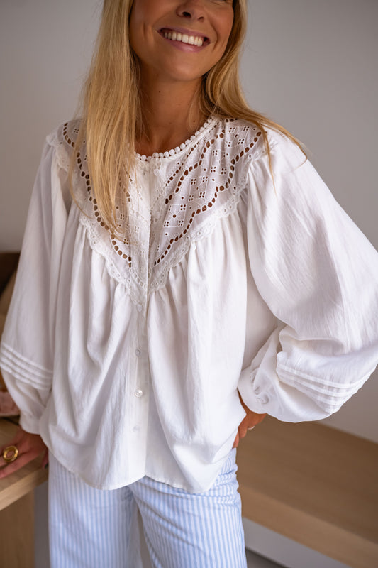 White Fedo Blouse