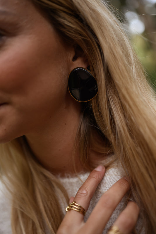 Black Louhane Earrings