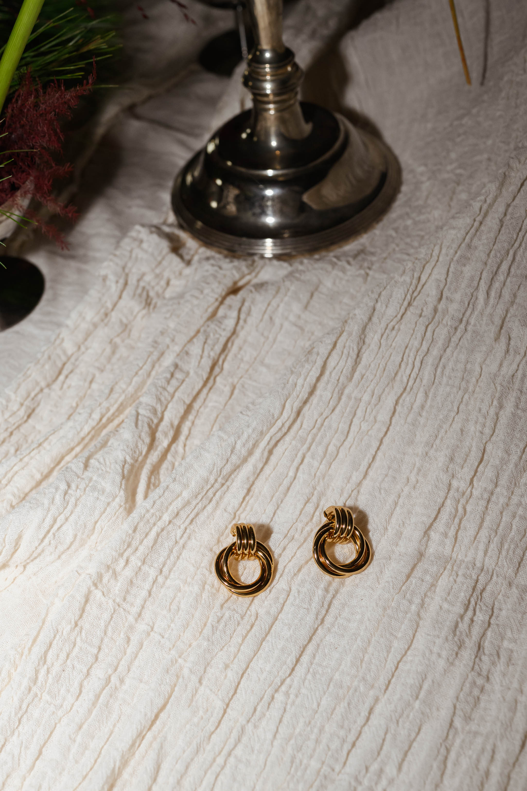 Golden Stiva Earrings