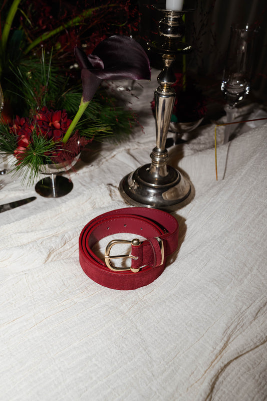 Burgundy Alister Belt