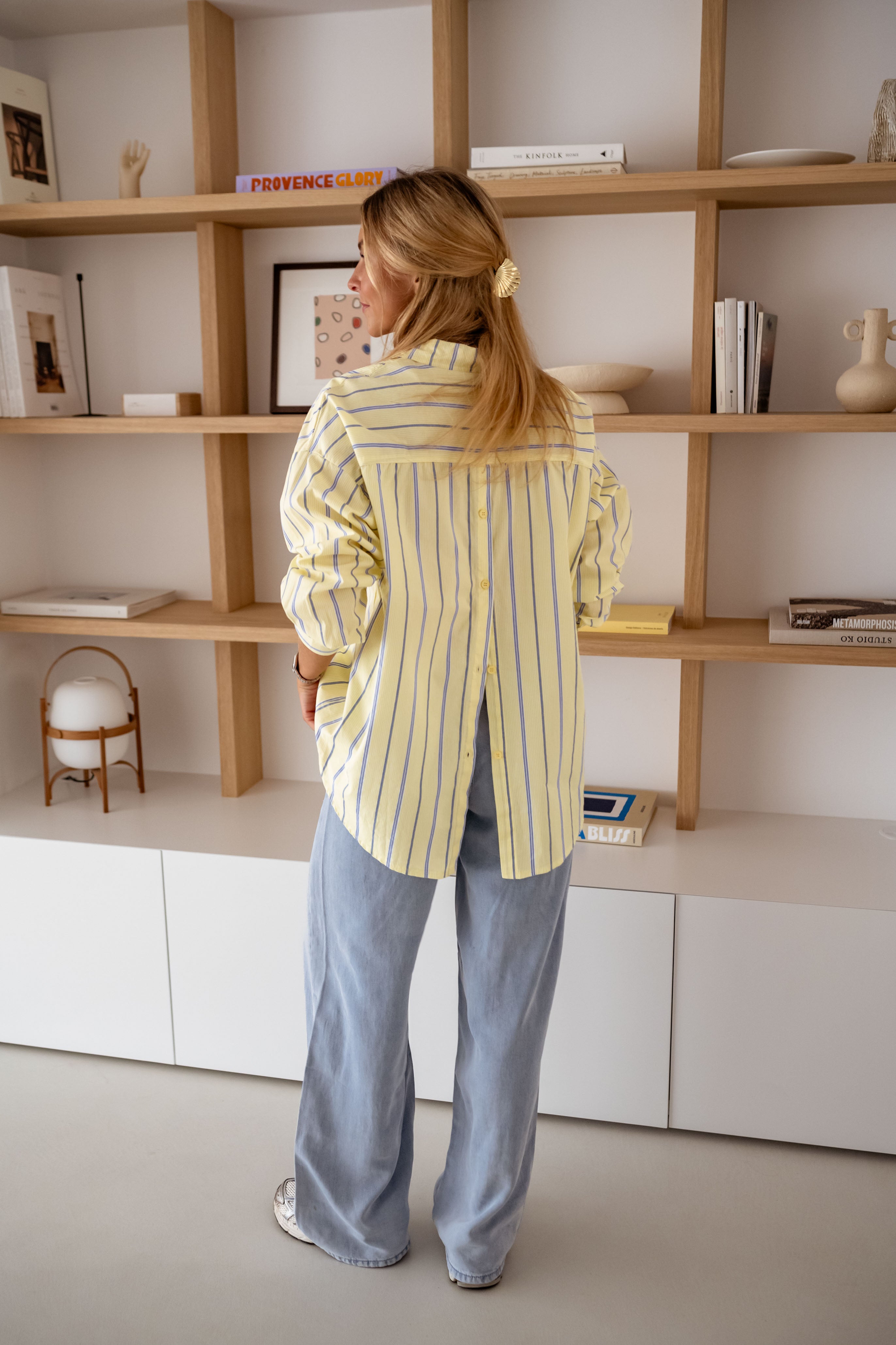 Yellow Striped Happy Shirt