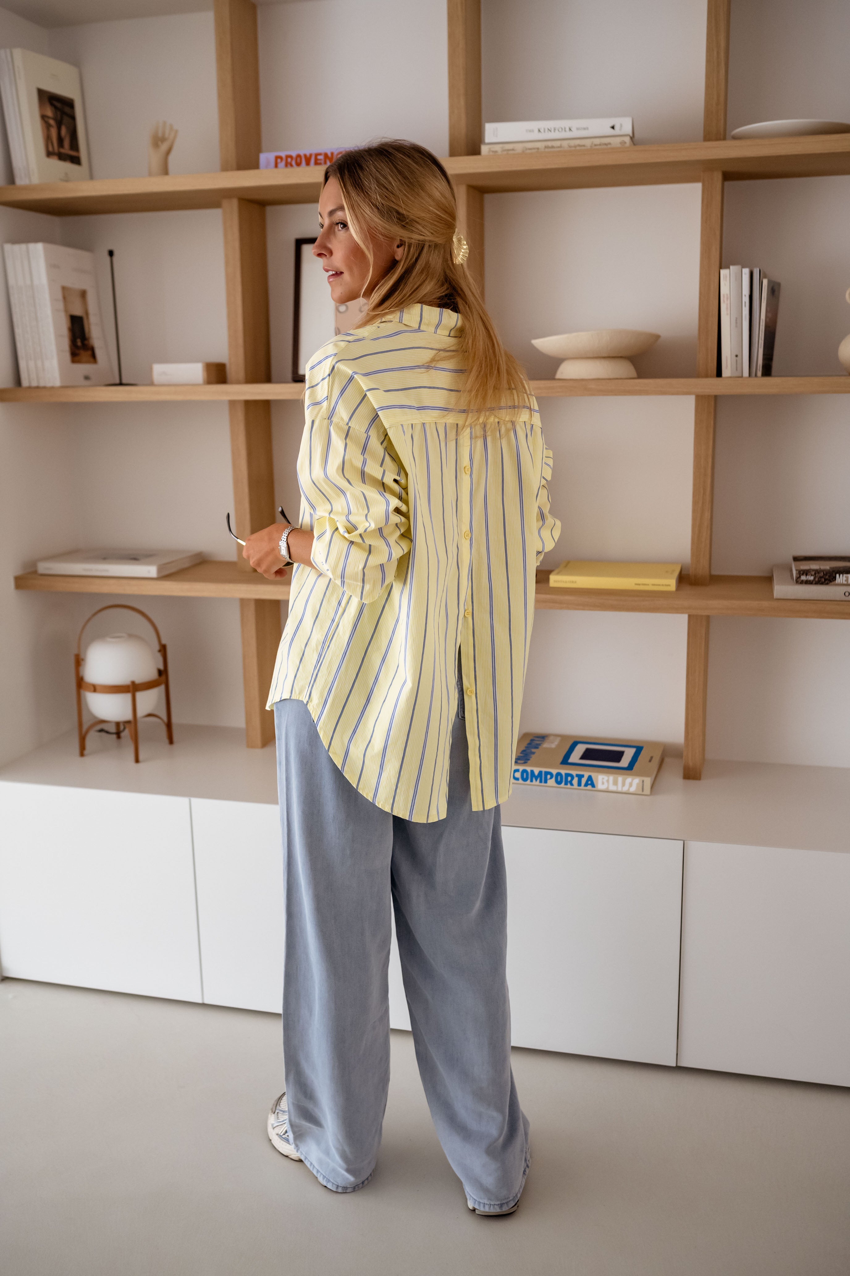 Yellow Striped Happy Shirt