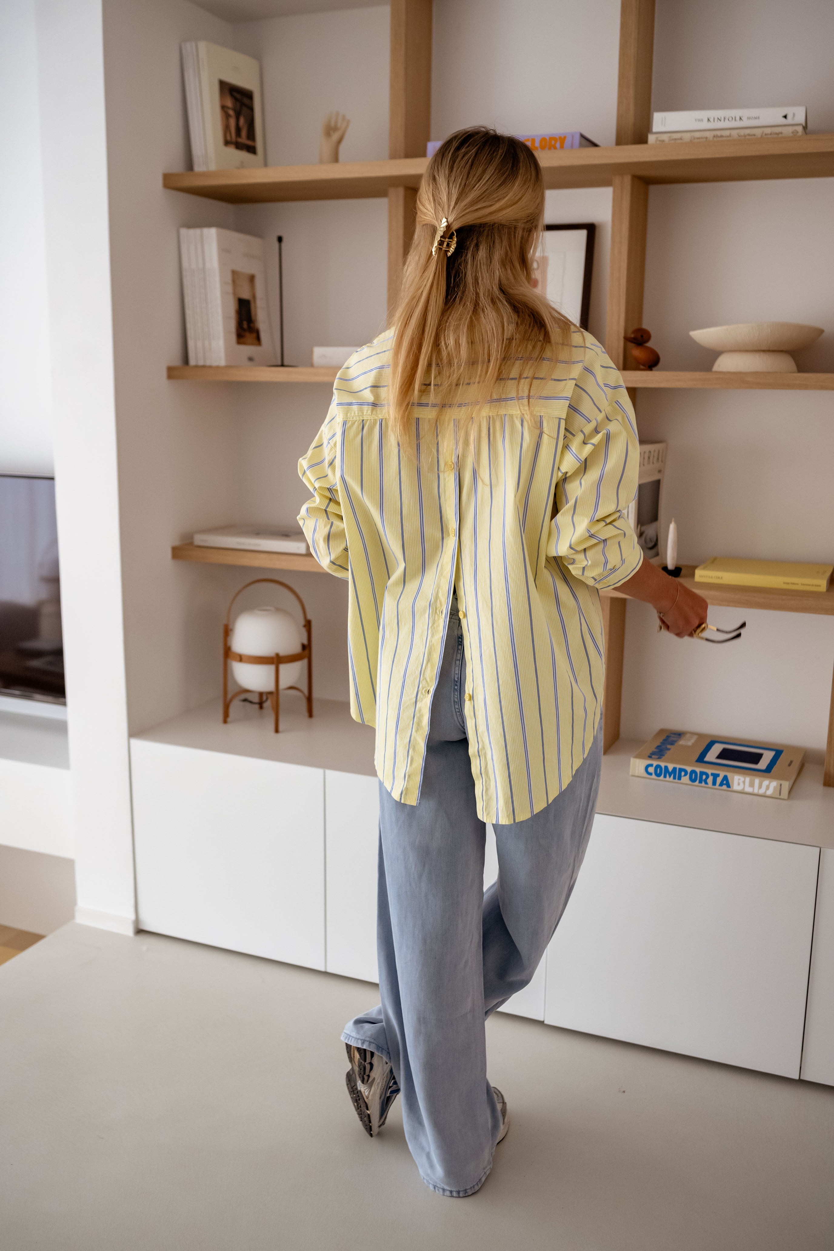 Yellow Striped Happy Shirt