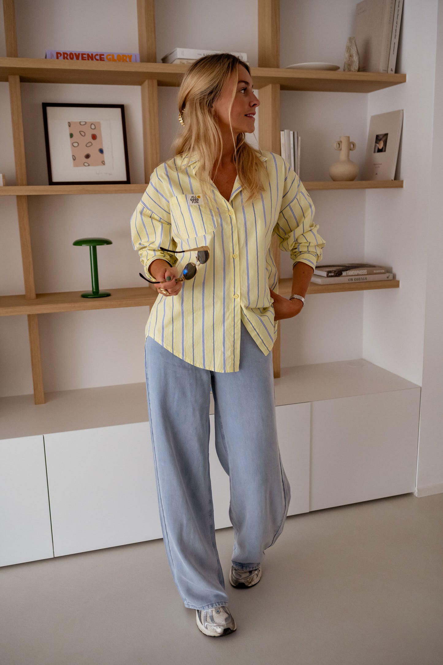 Yellow Striped Happy Shirt