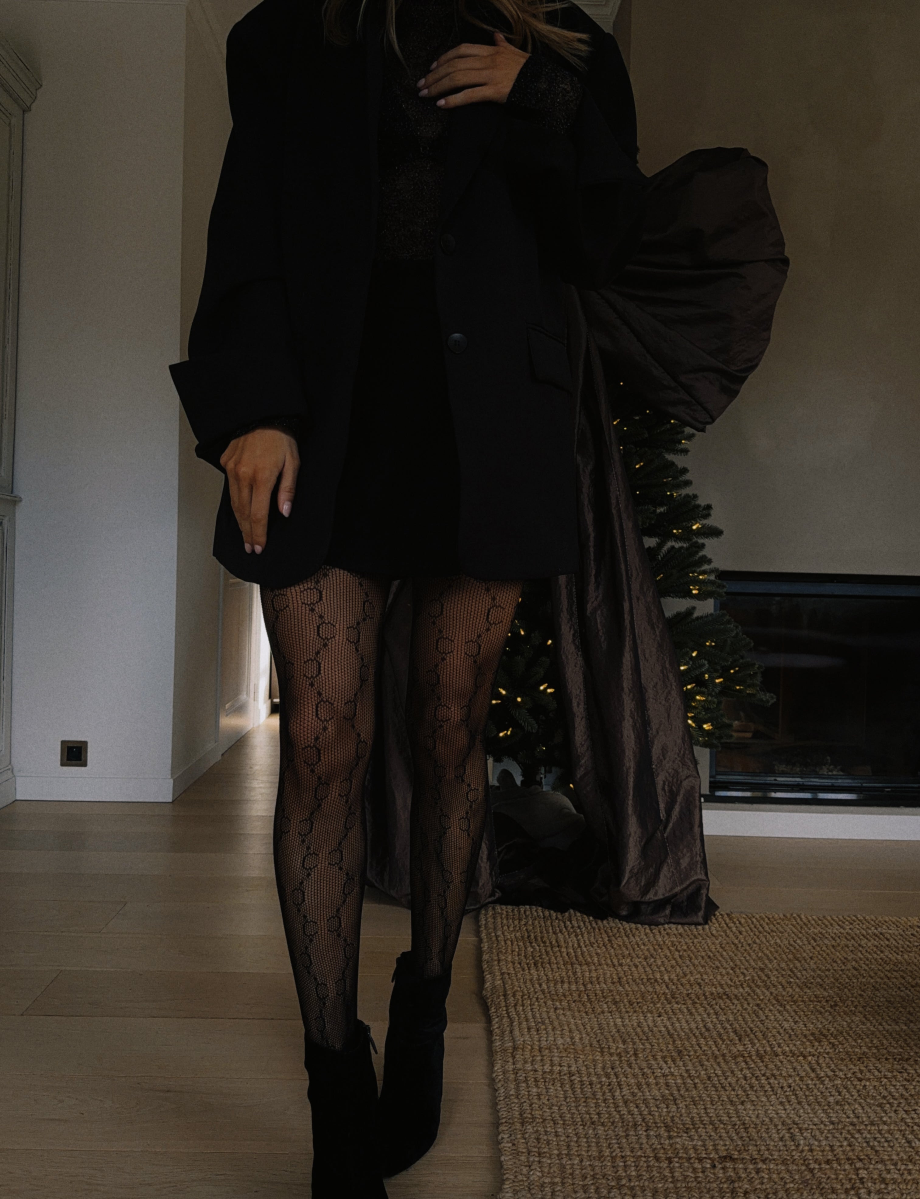 Black Lisou Lace Tights