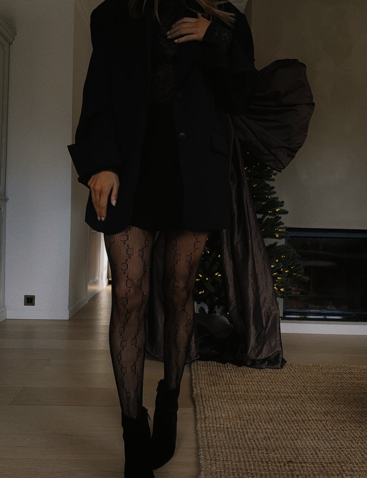 Black Lisou Lace Tights