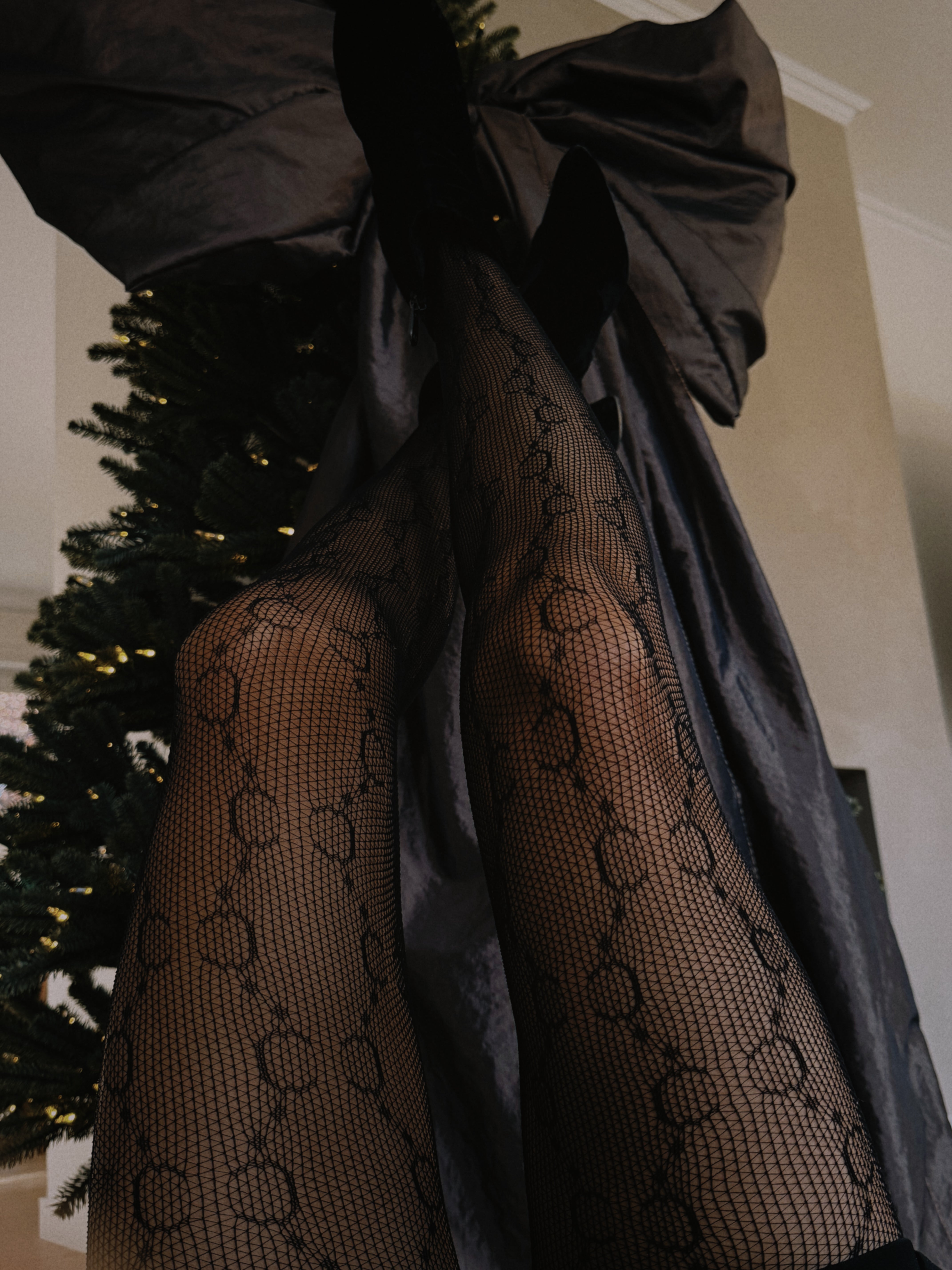 Black Lisou Lace Tights