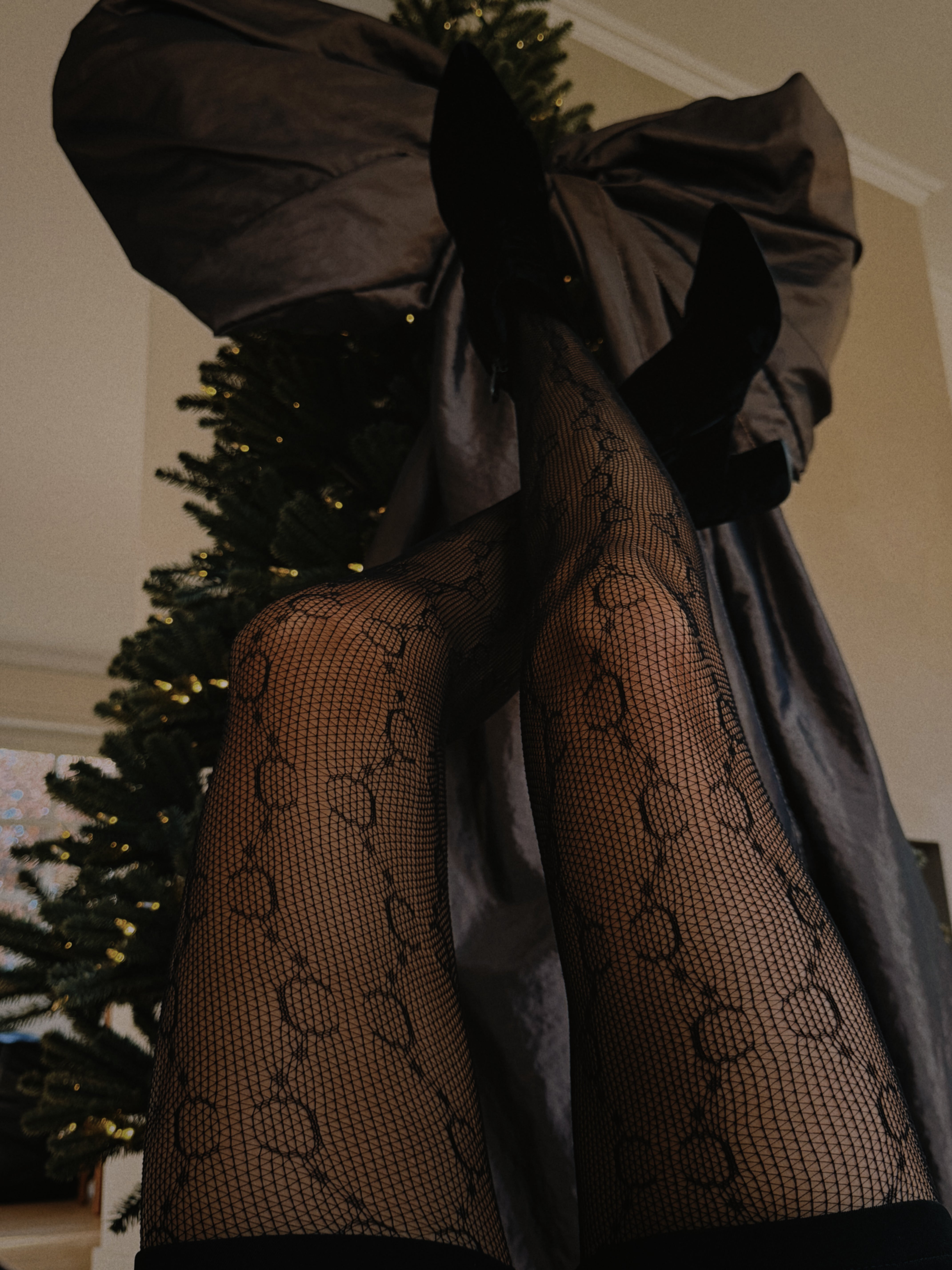Black Lisou Lace Tights