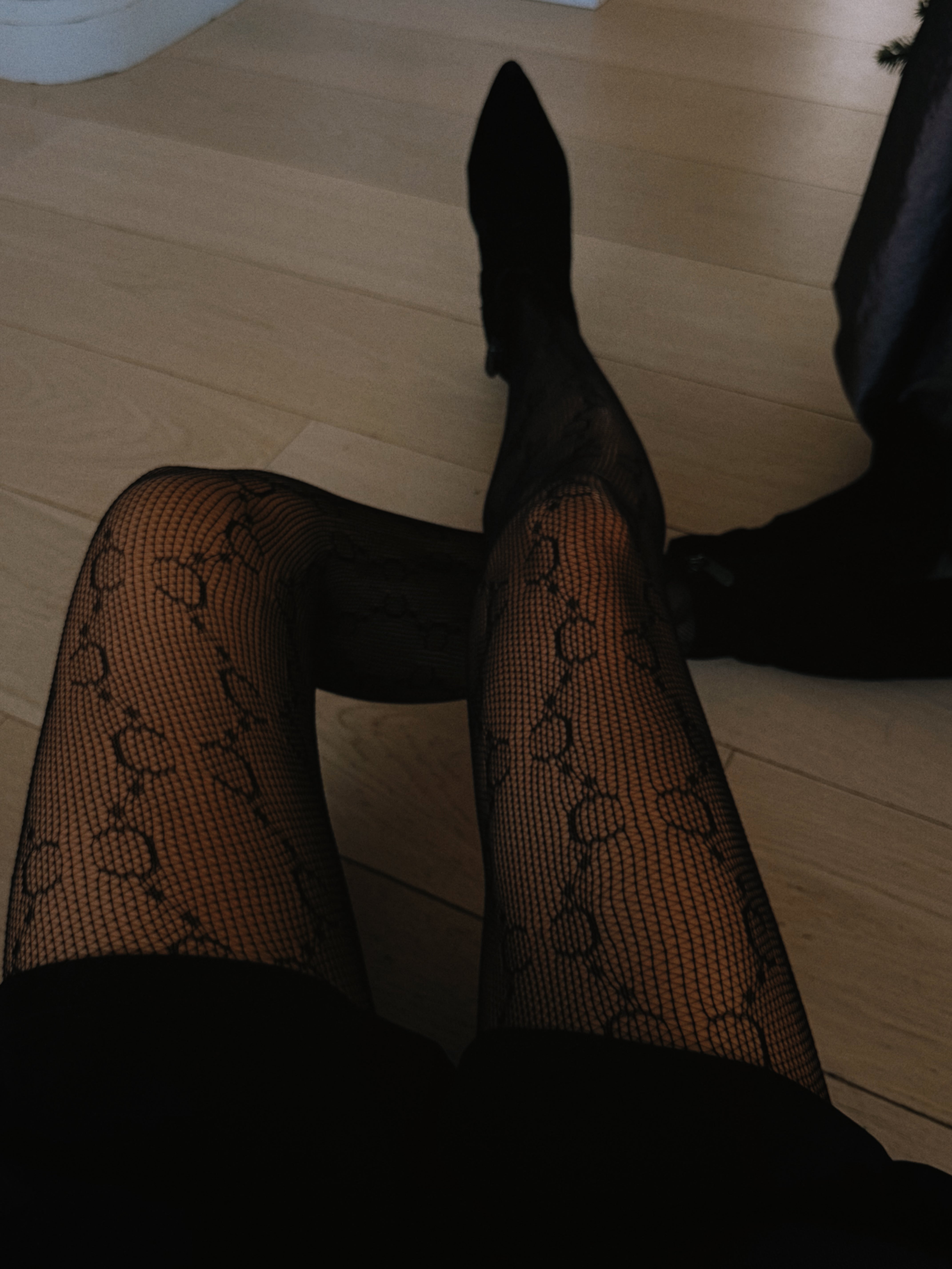 Black Lisou Lace Tights