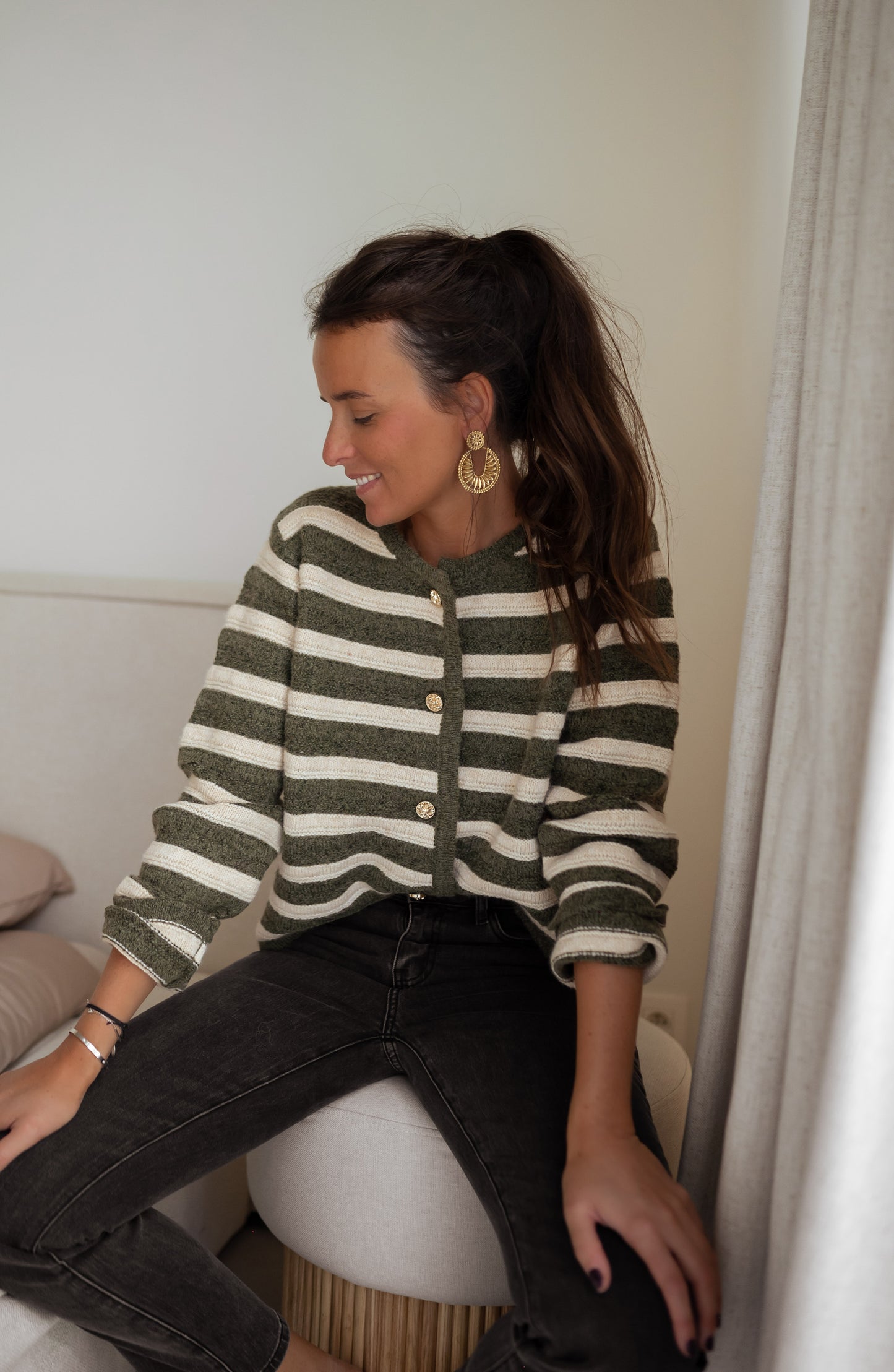 Khaki Bruce Cardigan