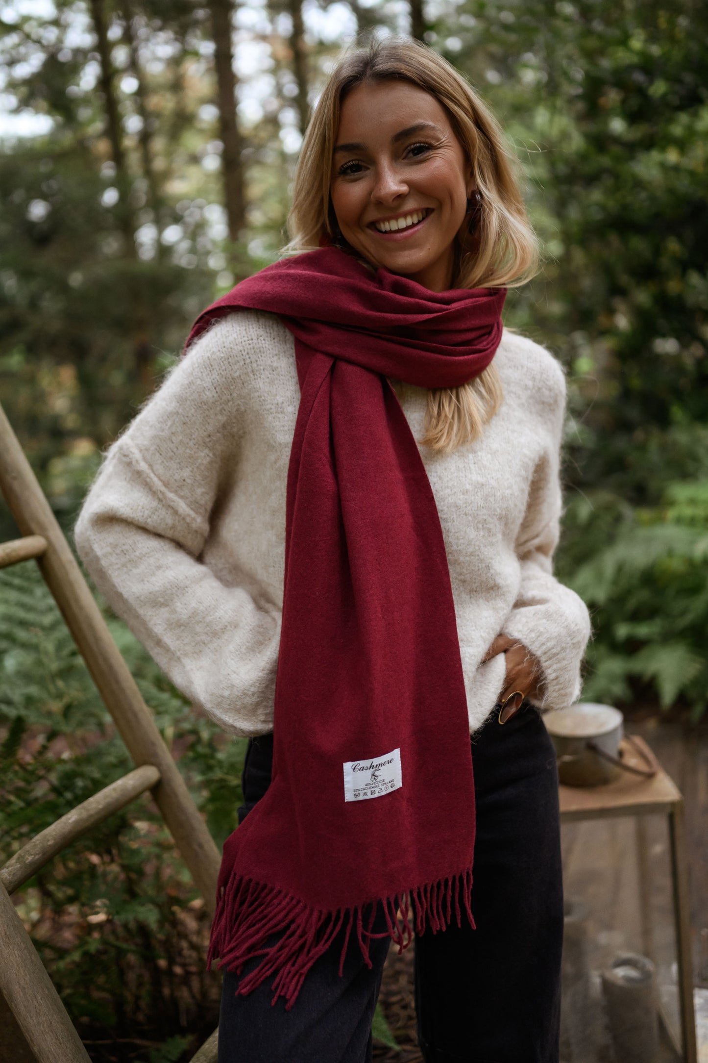 Burgundy Ronald Scarf