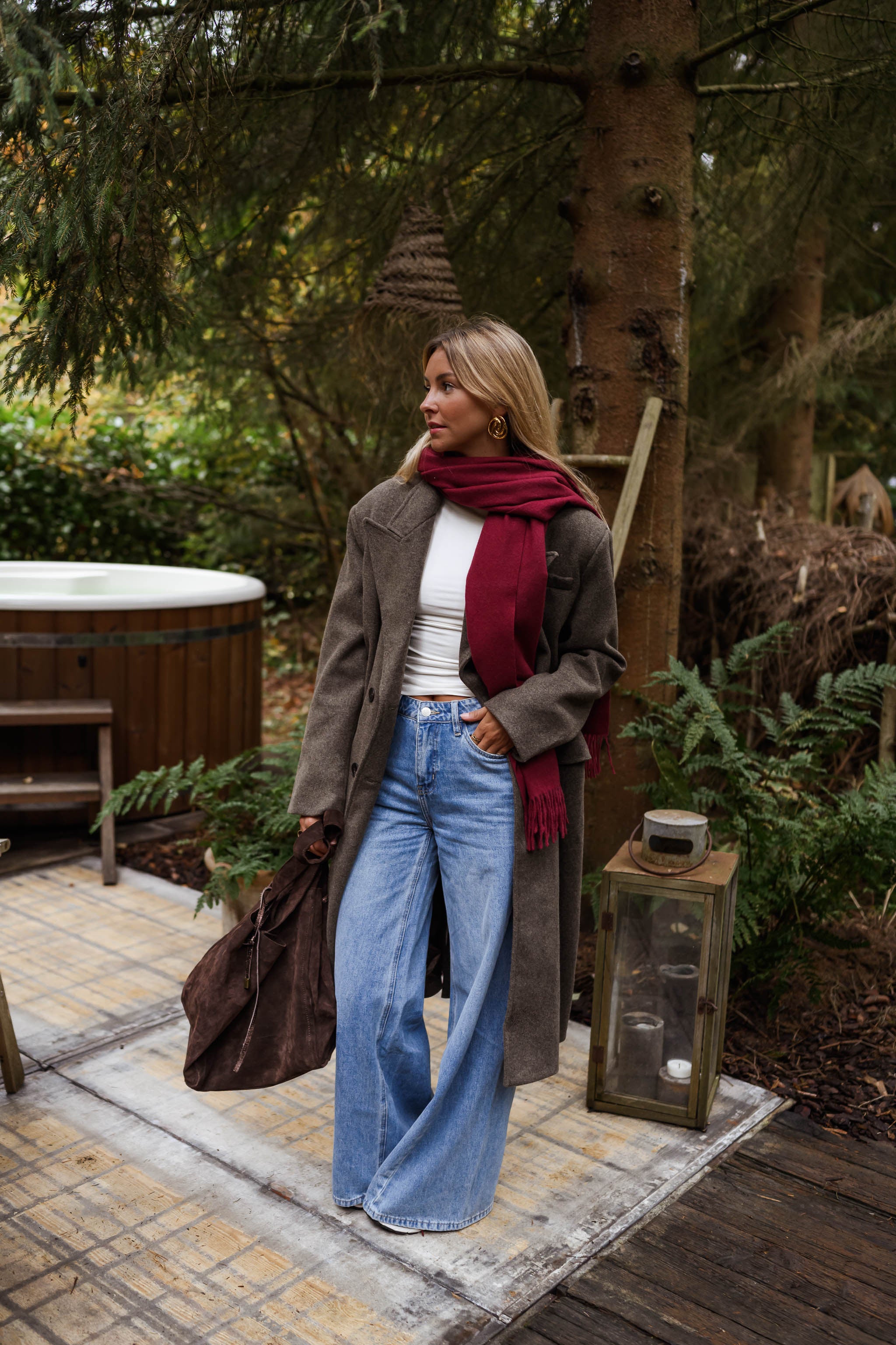 Burgundy Ronald Scarf