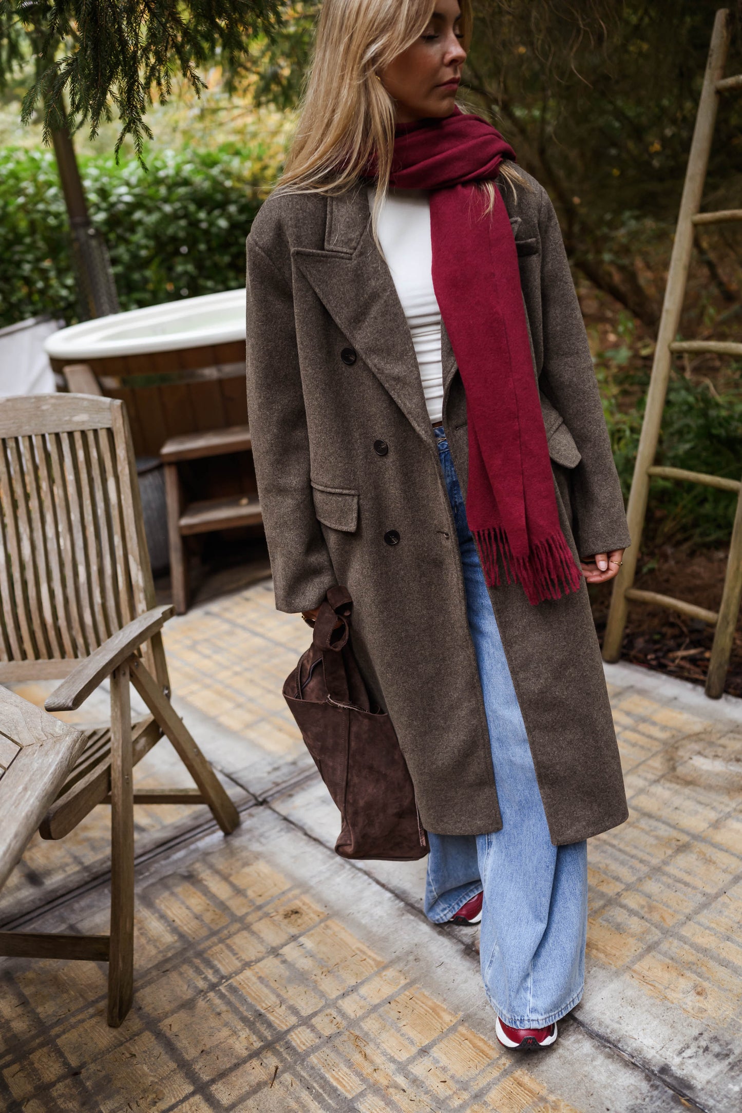 Burgundy Ronald Scarf