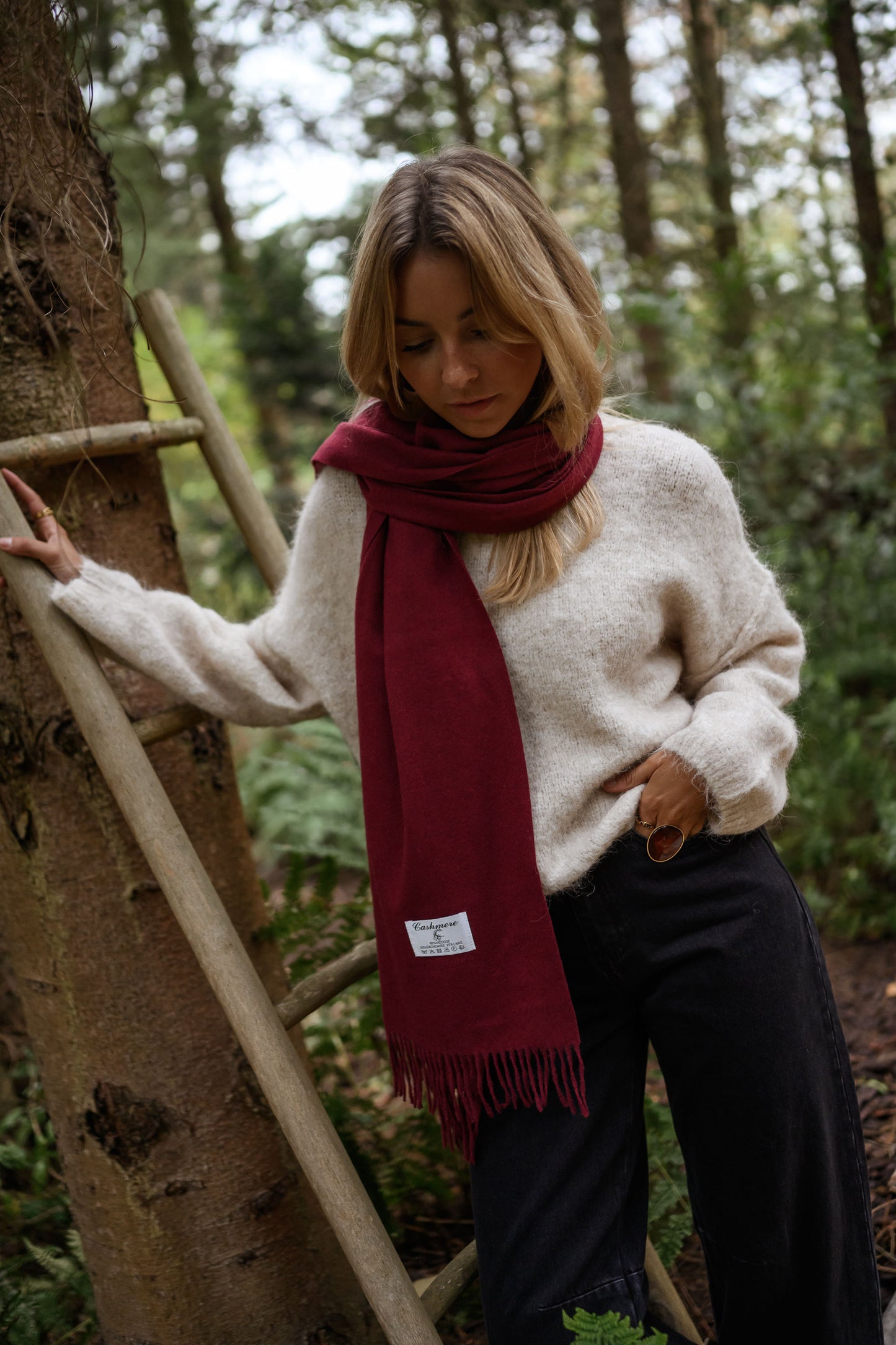 Burgundy Ronald Scarf