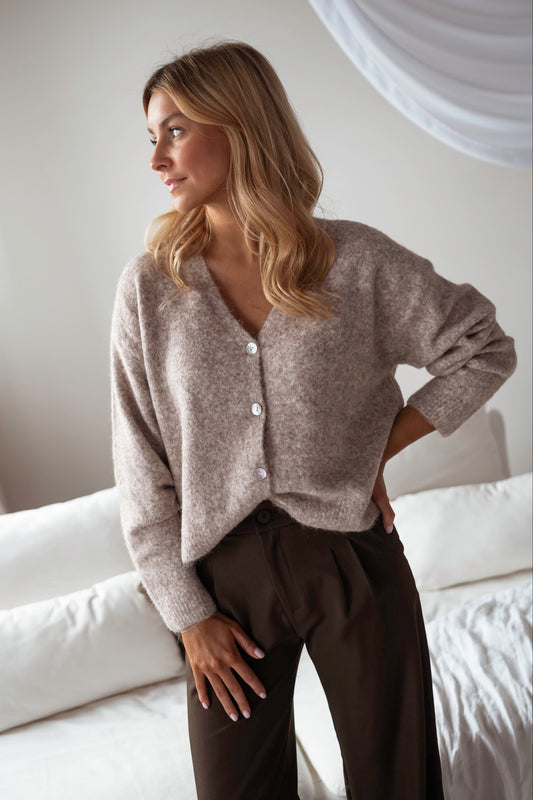 Taupe Alodi Cardigan