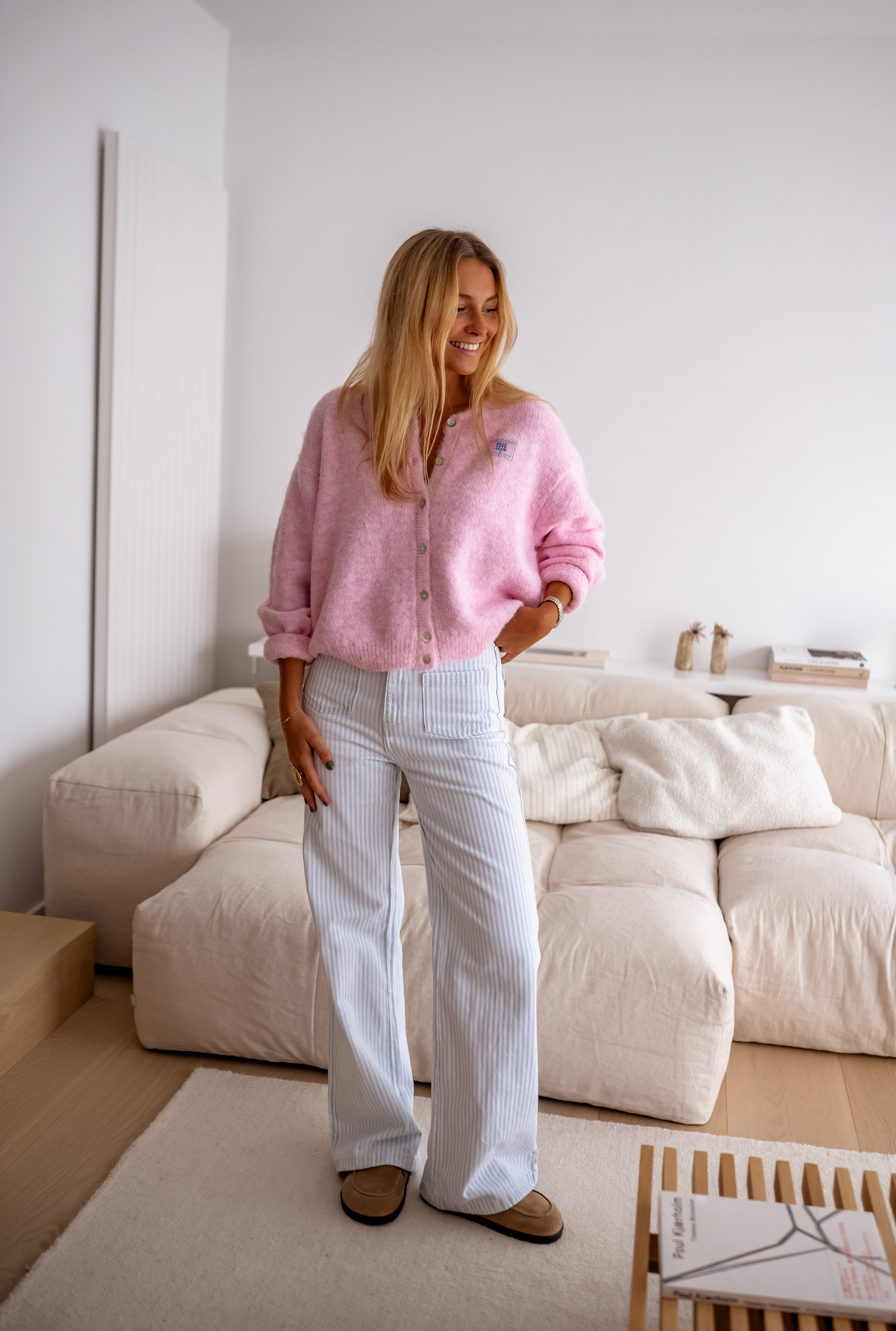 Pink Harris Cardigan