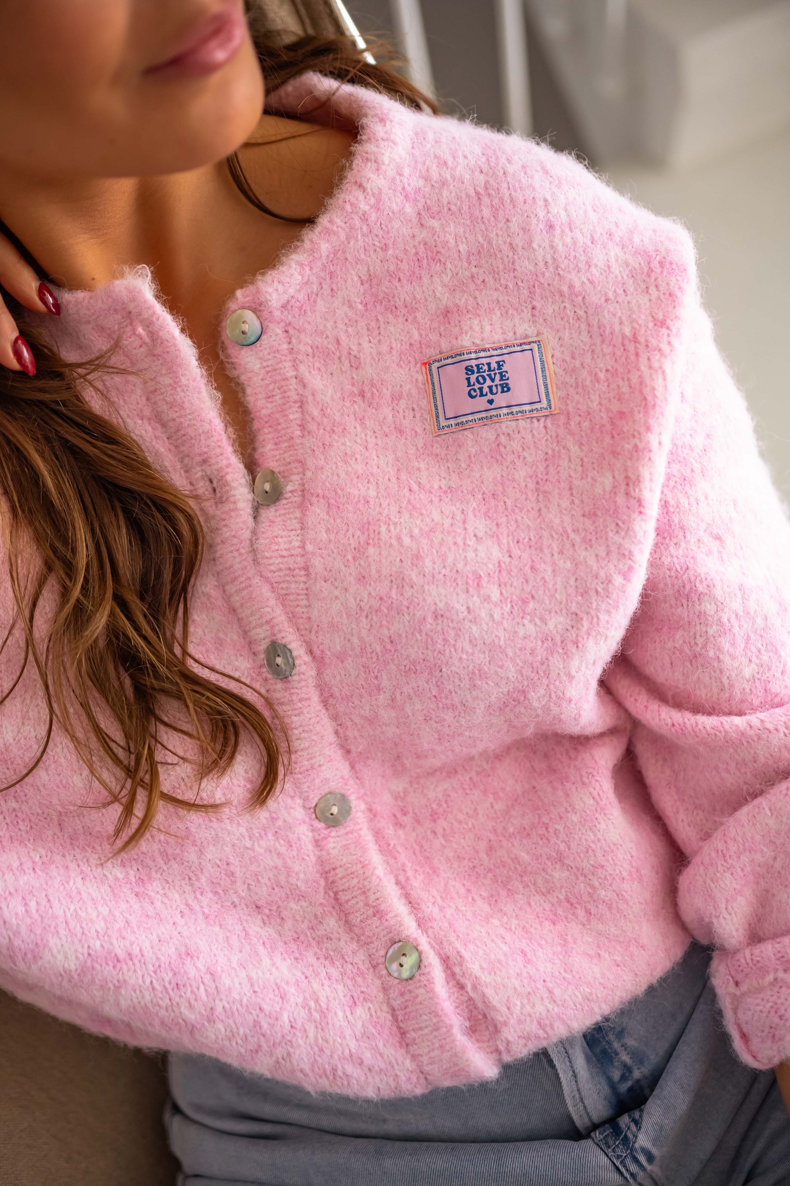 Pink Harris Cardigan
