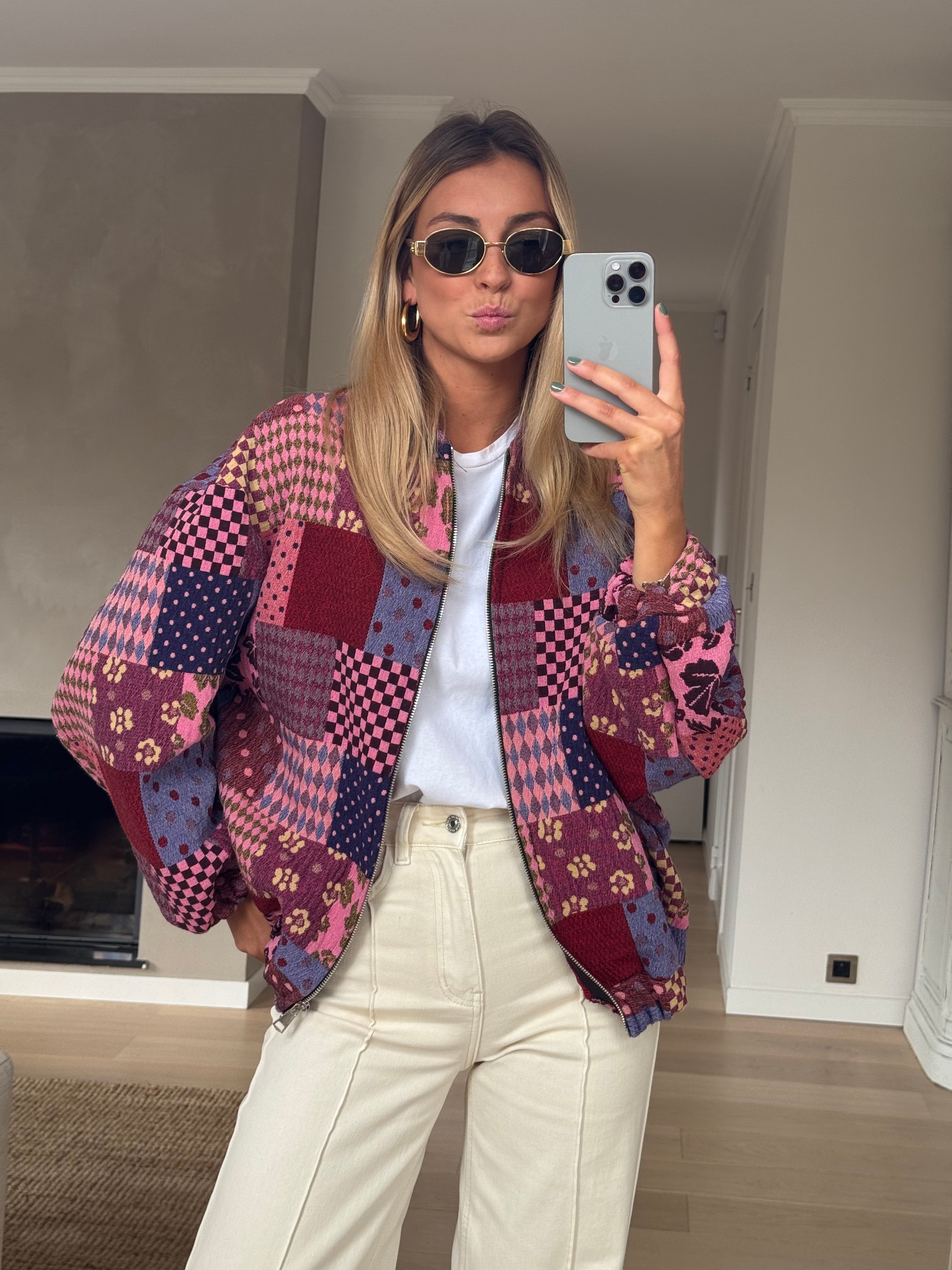 Patterned Kislon Jacket