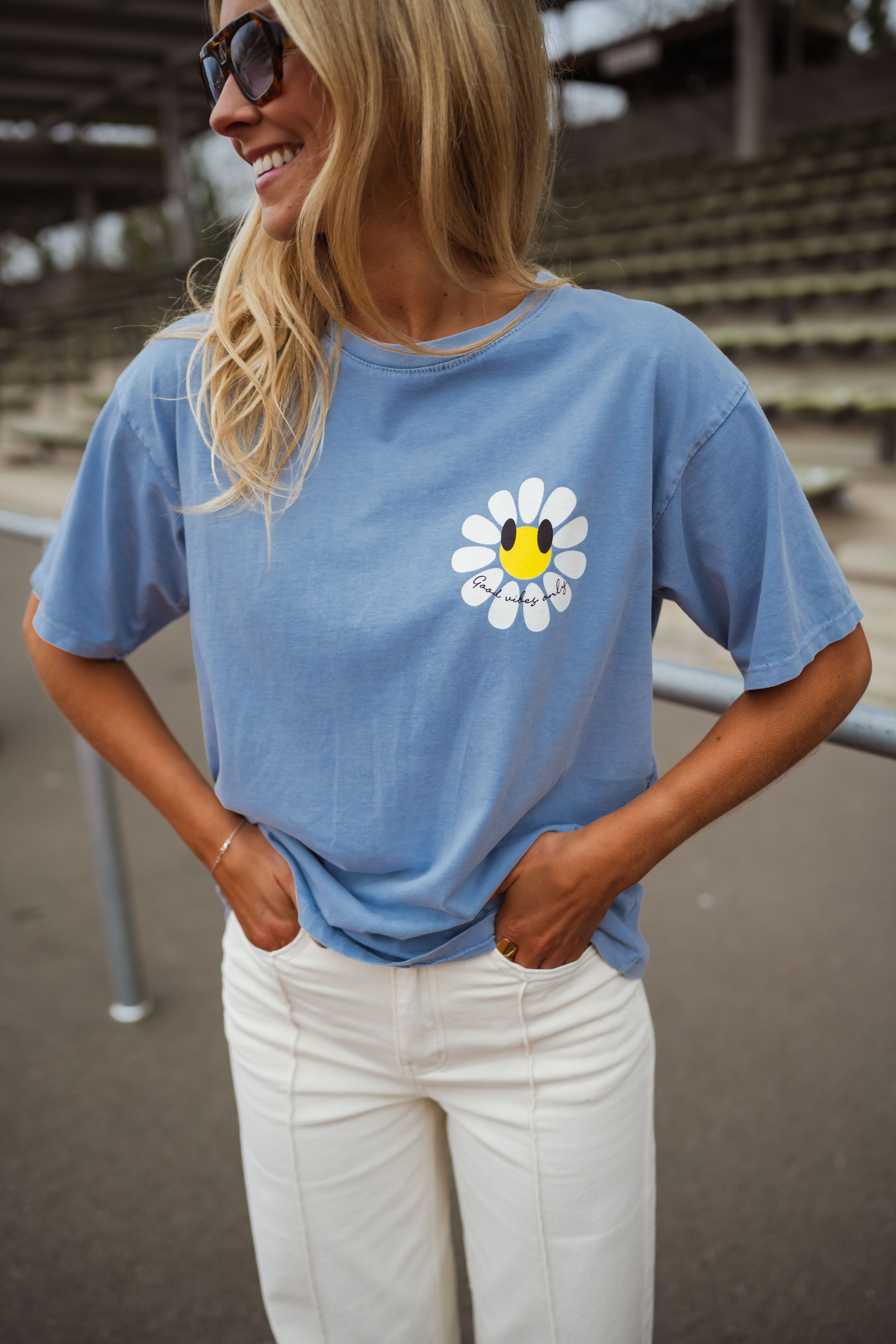 Sky Blue Marguerite T-Shirt