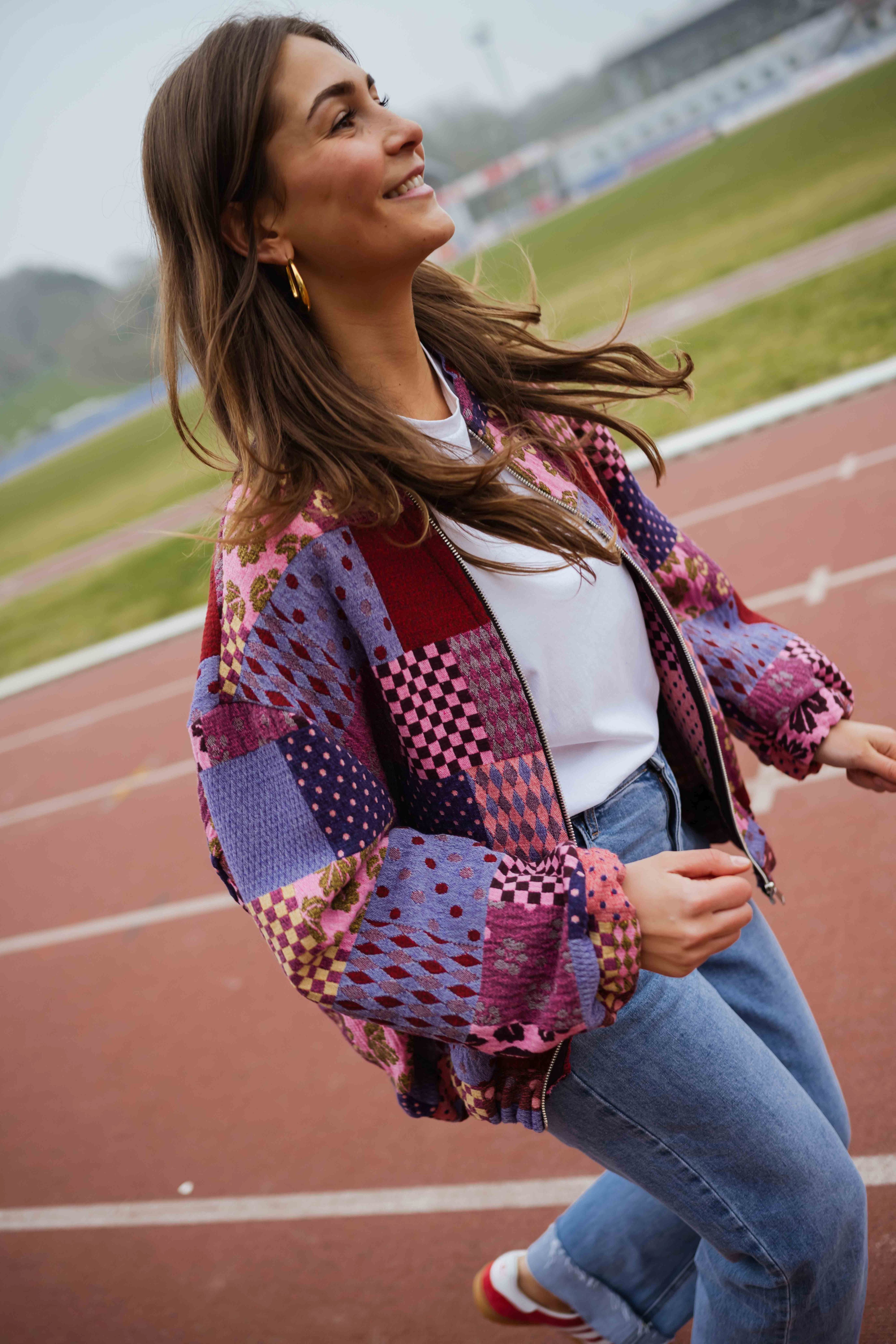Patterned Kislon Jacket