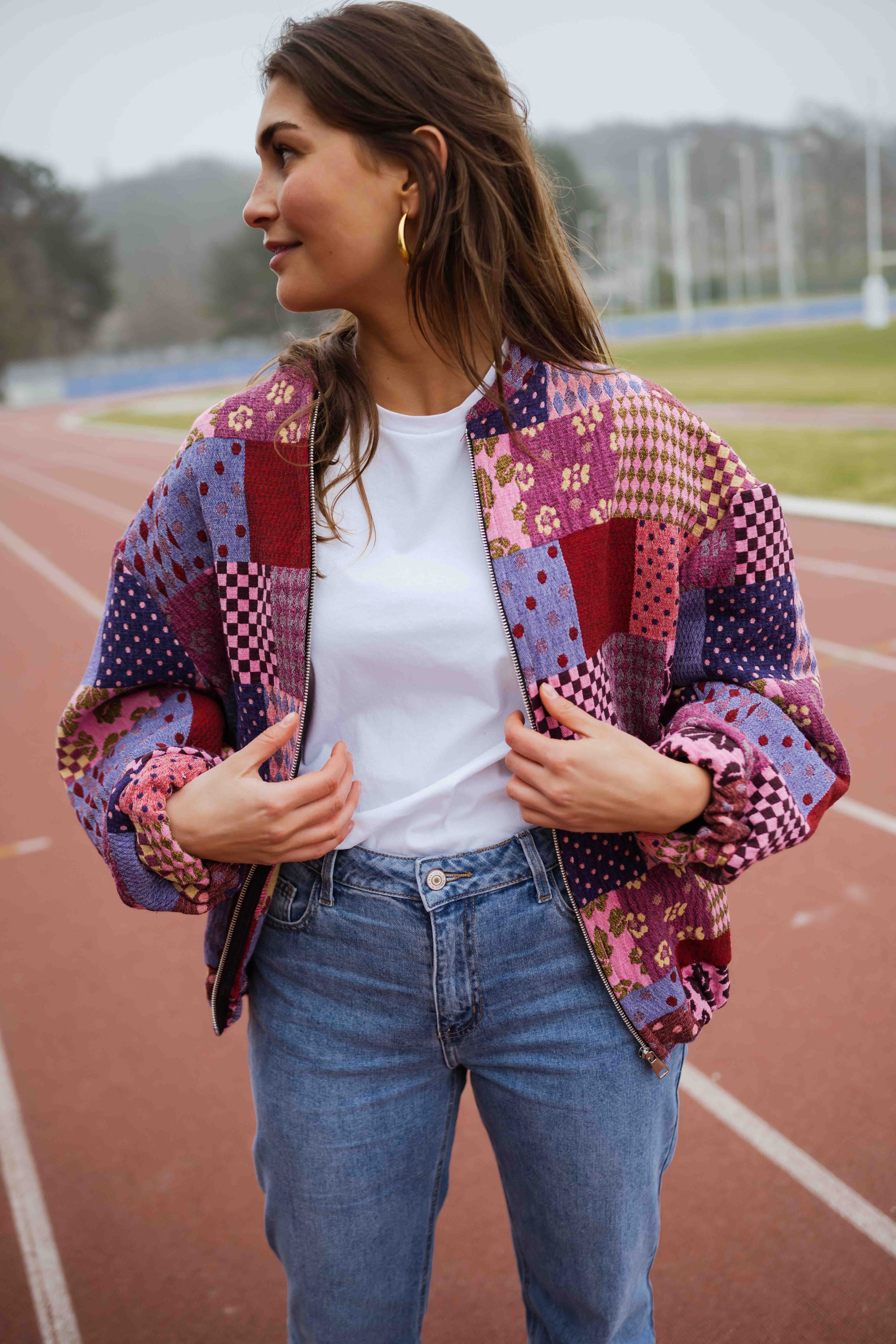Patterned Kislon Jacket