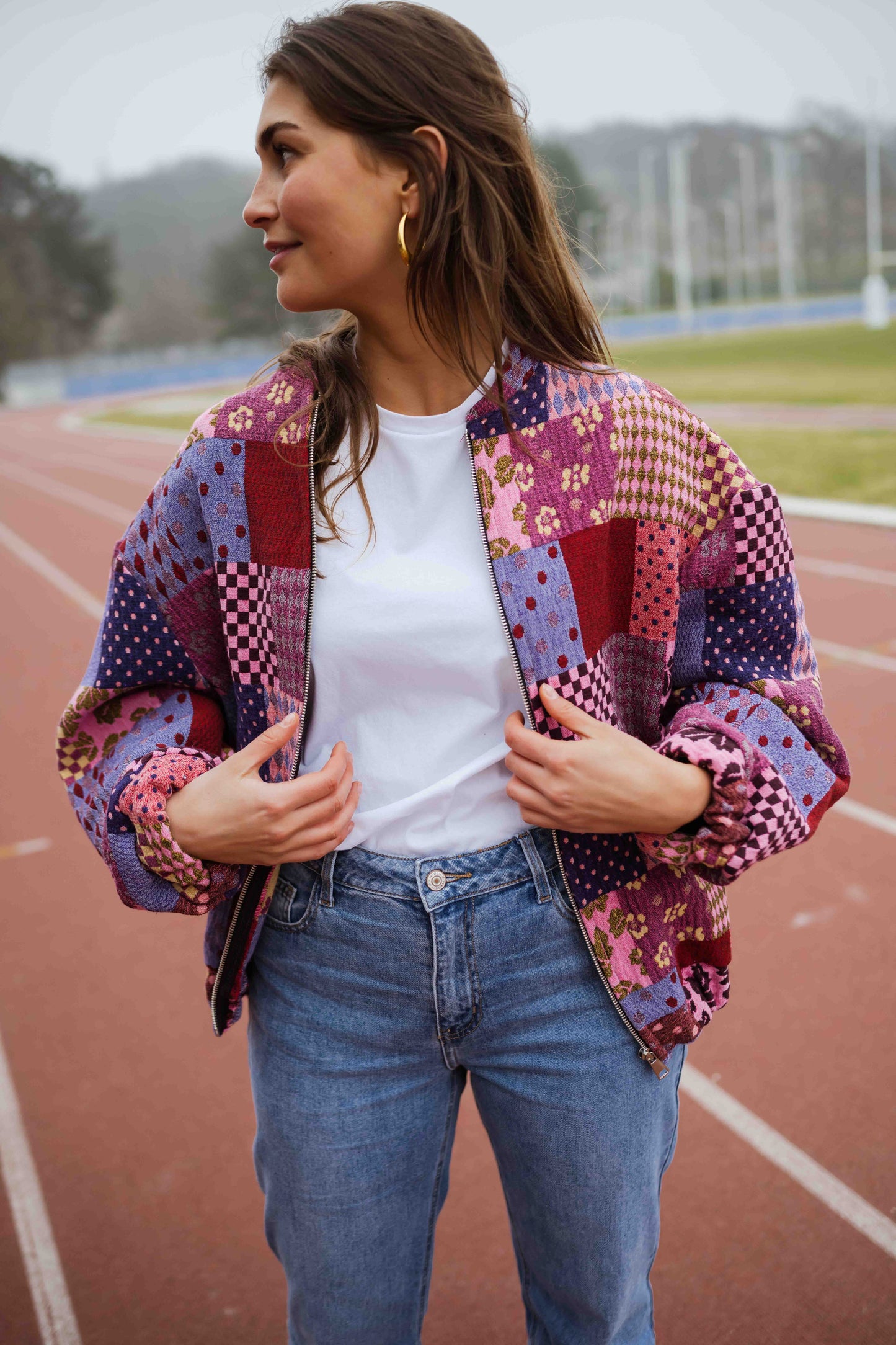 Patterned Kislon Jacket