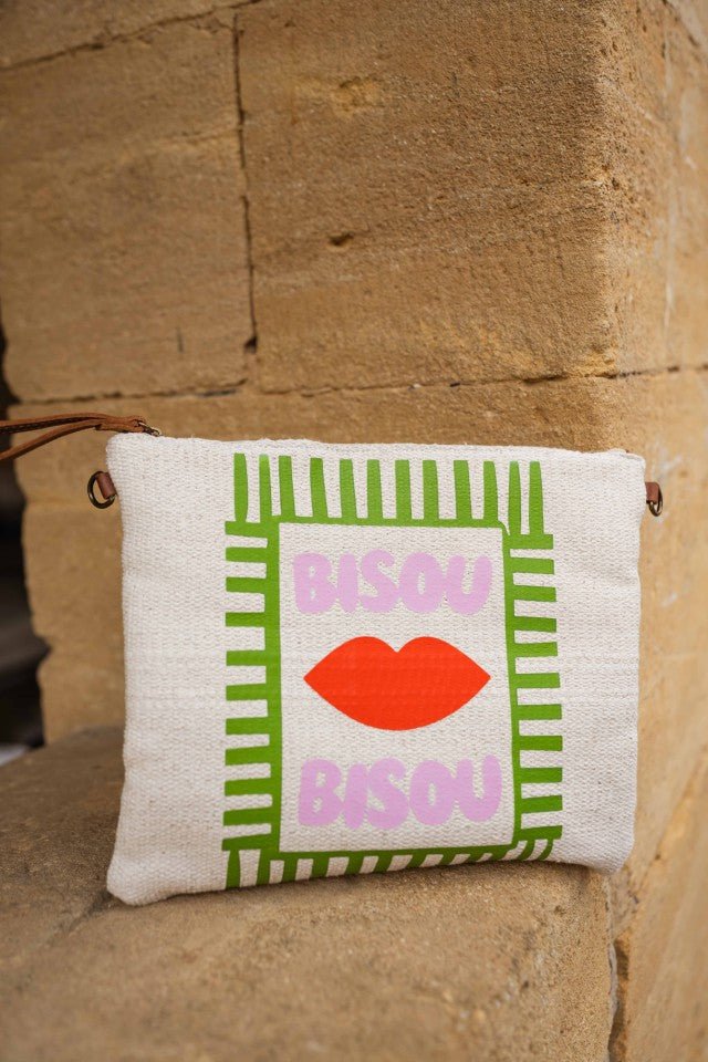 Beige Bisou Bisou Pouch
