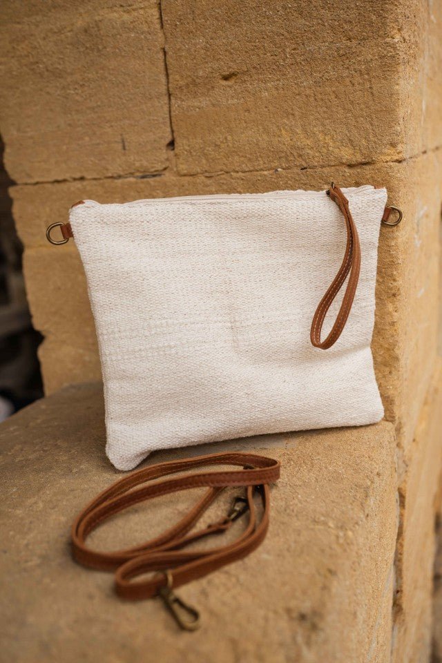 Beige Bisou Bisou Pouch