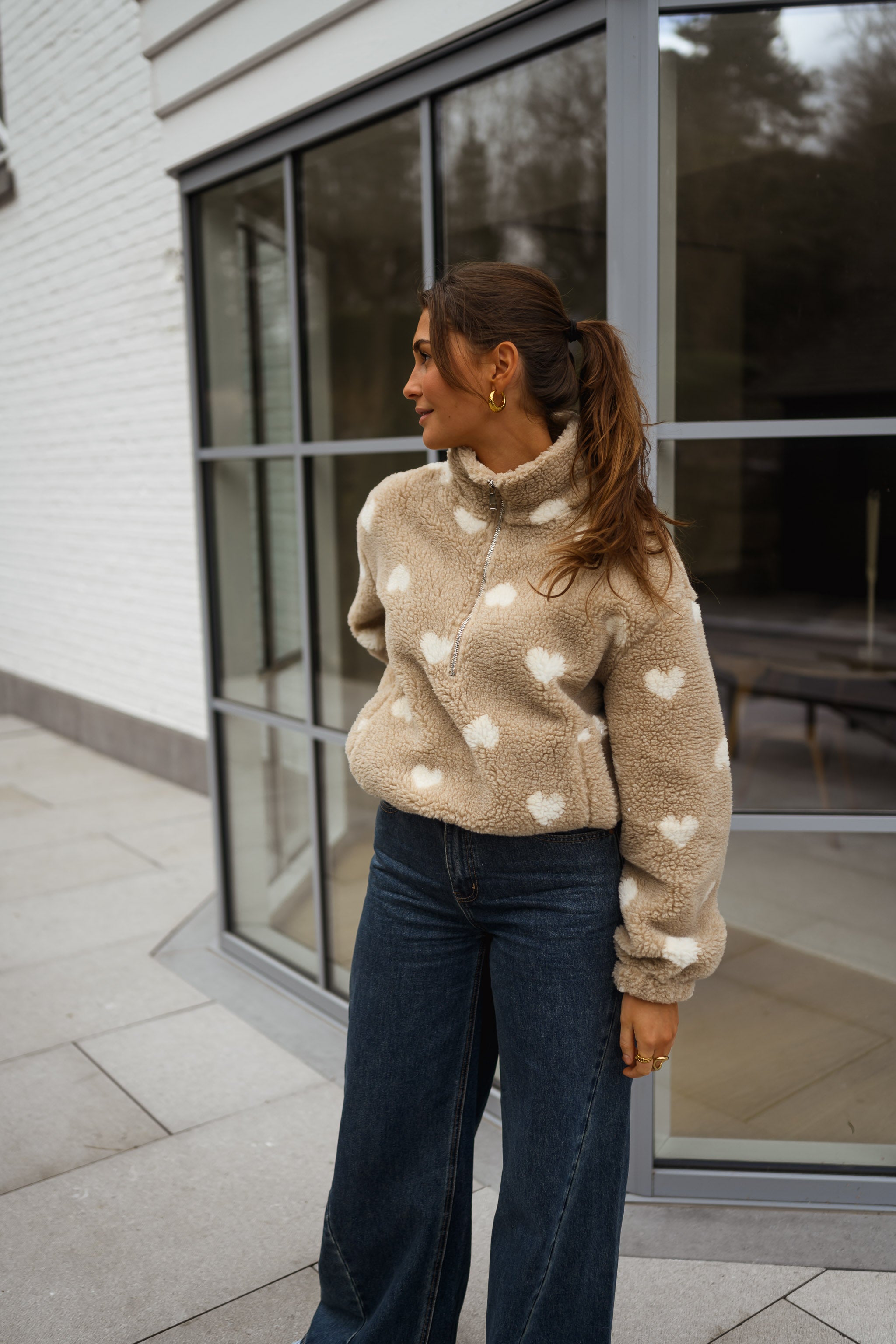 Beige Carmen Fleece Jacket