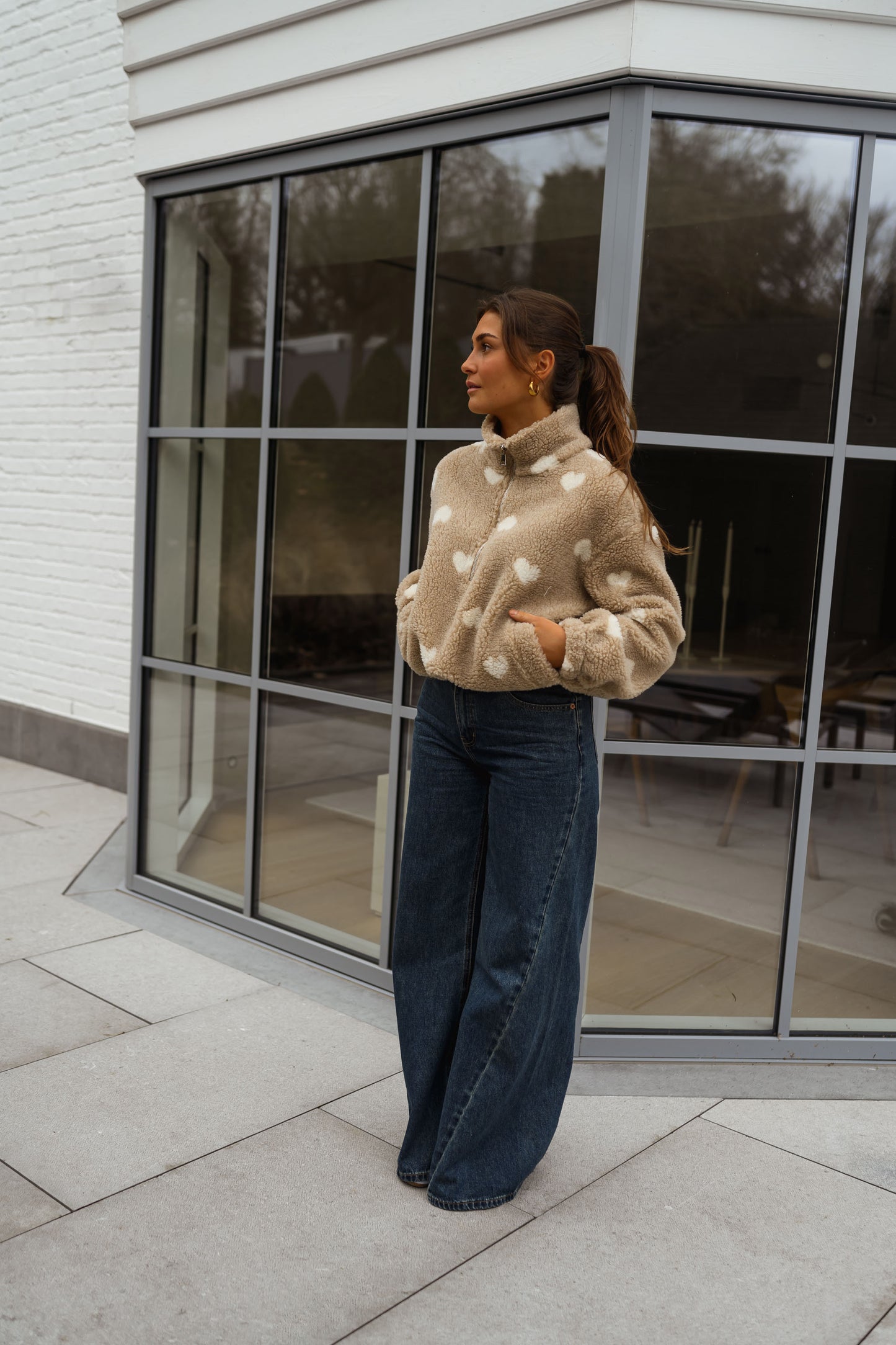 Beige Carmen Fleece Jacket