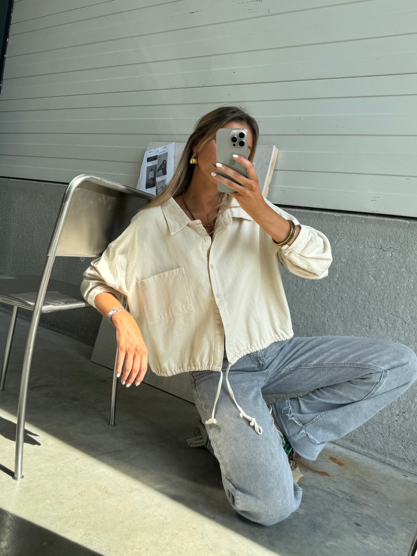 Beige Denim Hanae Shirt