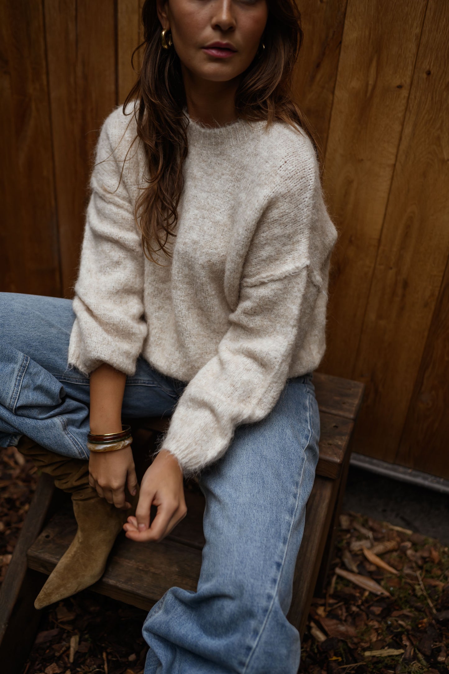Beige Luck Sweater