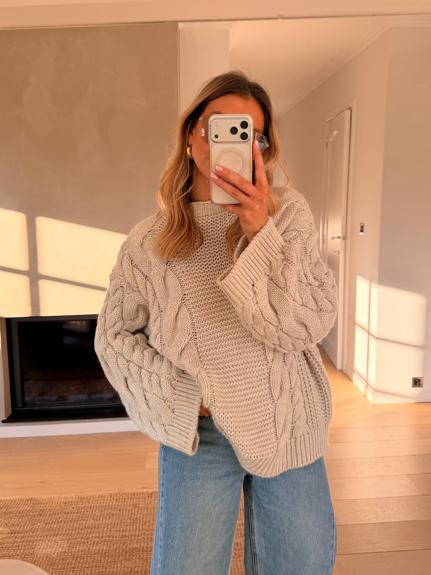 Beige Lupo Sweater
