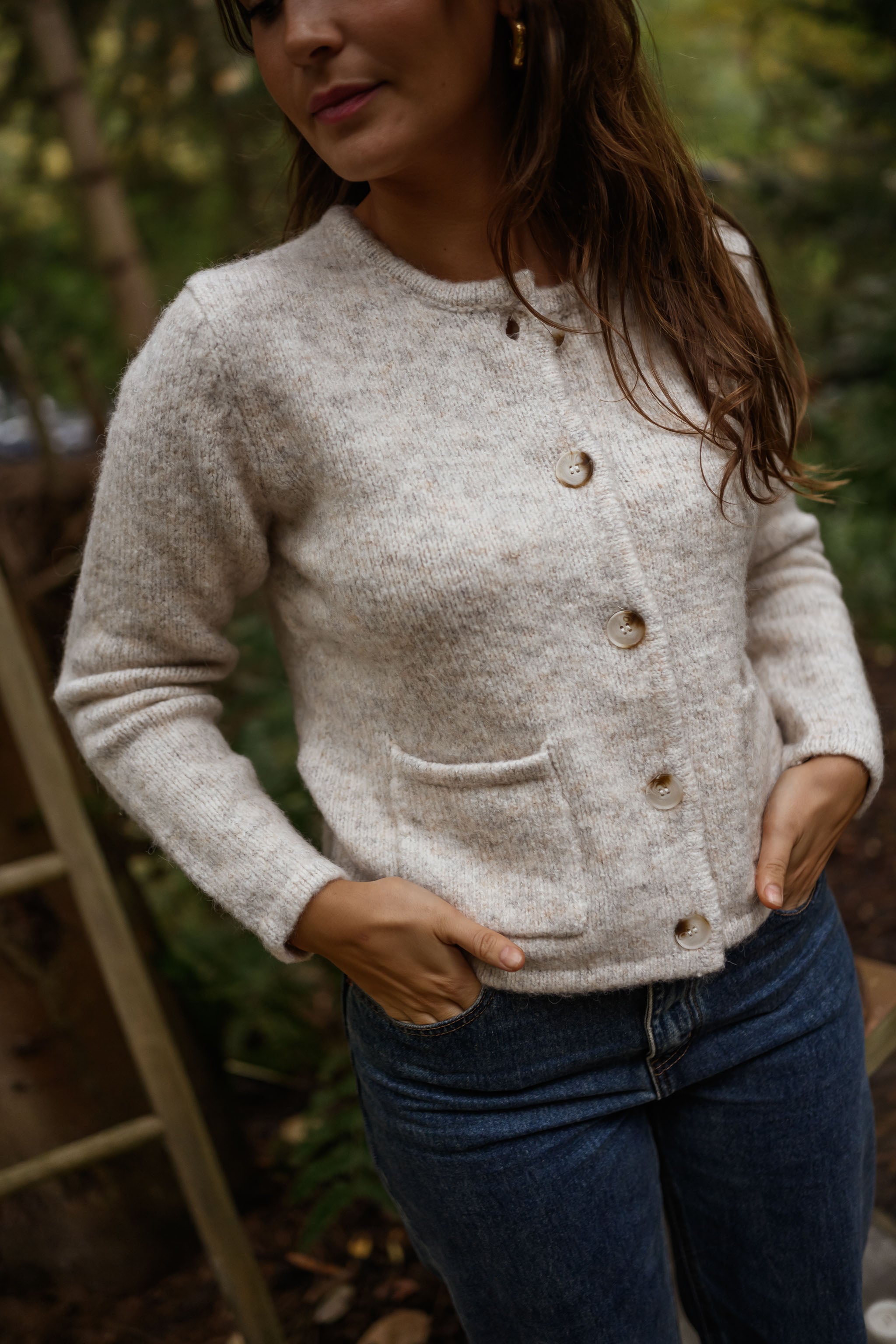 Beige Milene Cardigan