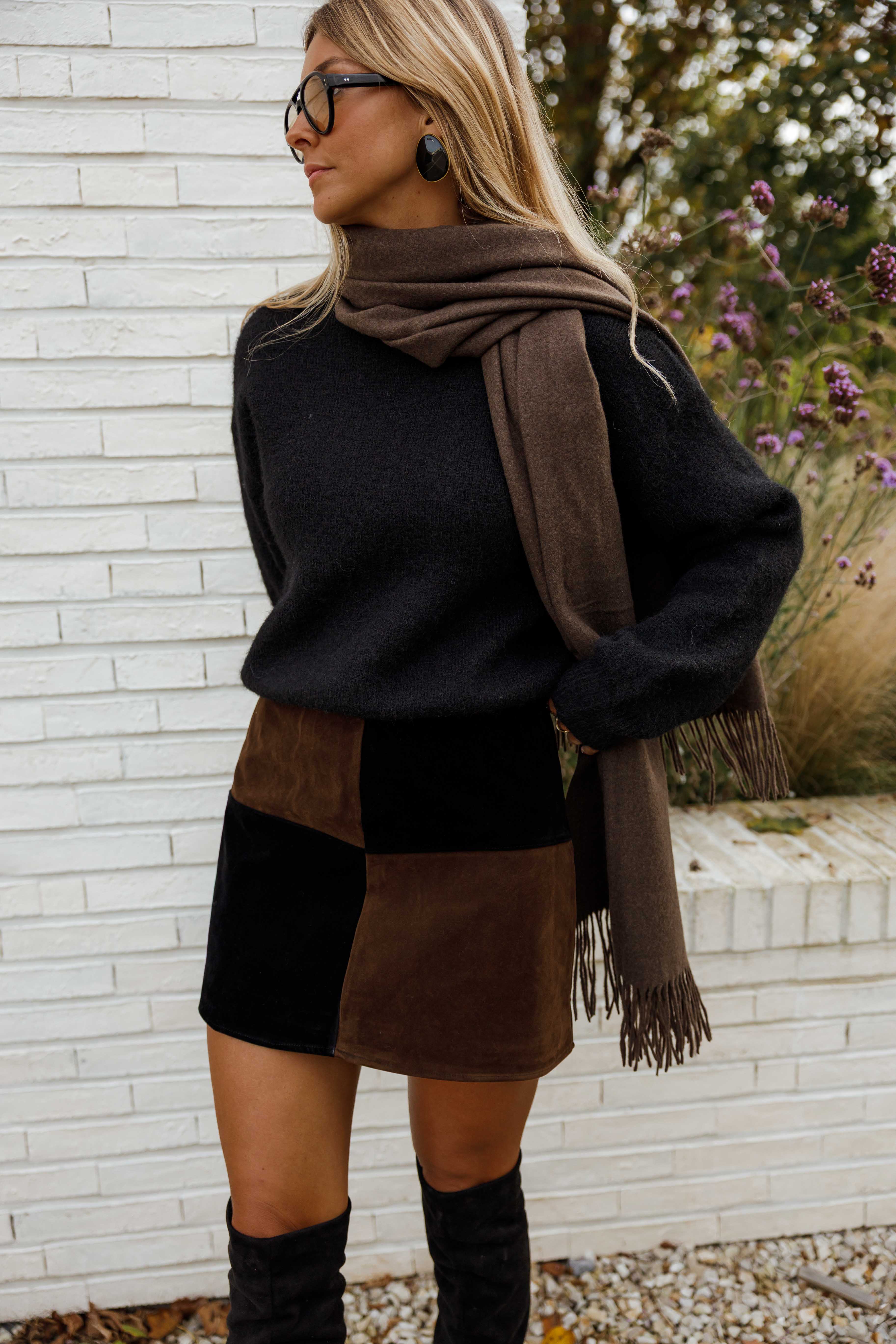 Black and Brown Asan Skirt