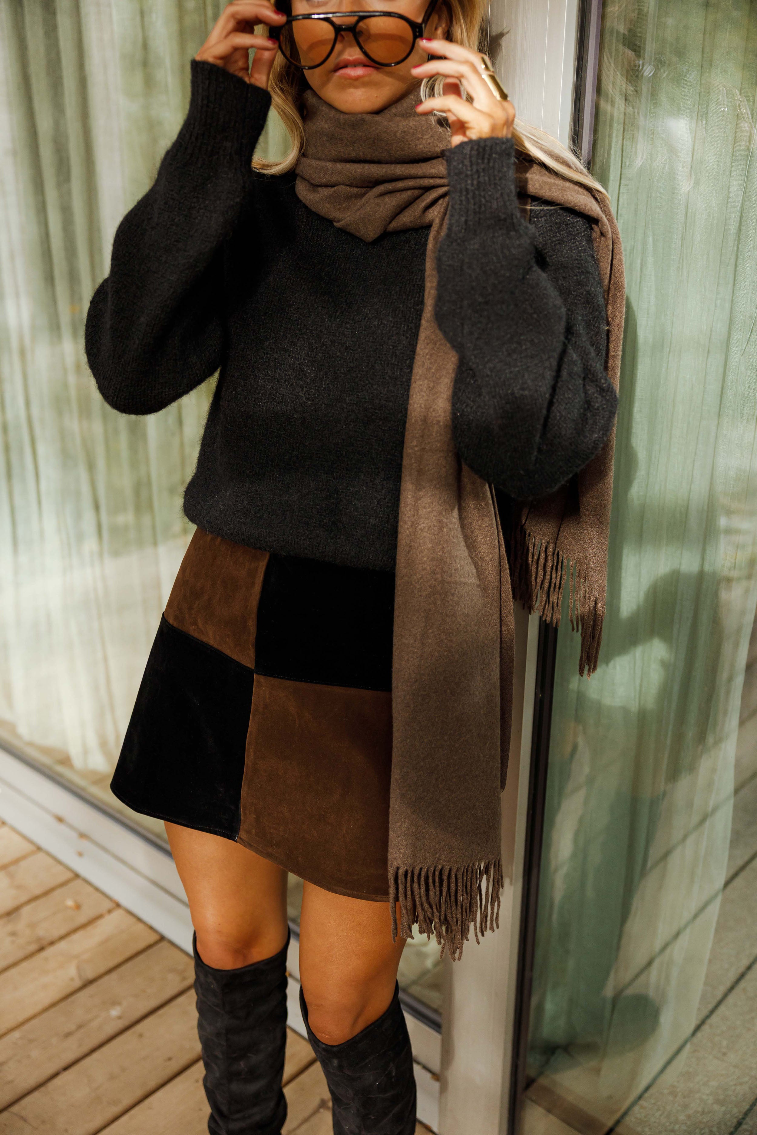 Black and Brown Asan Skirt