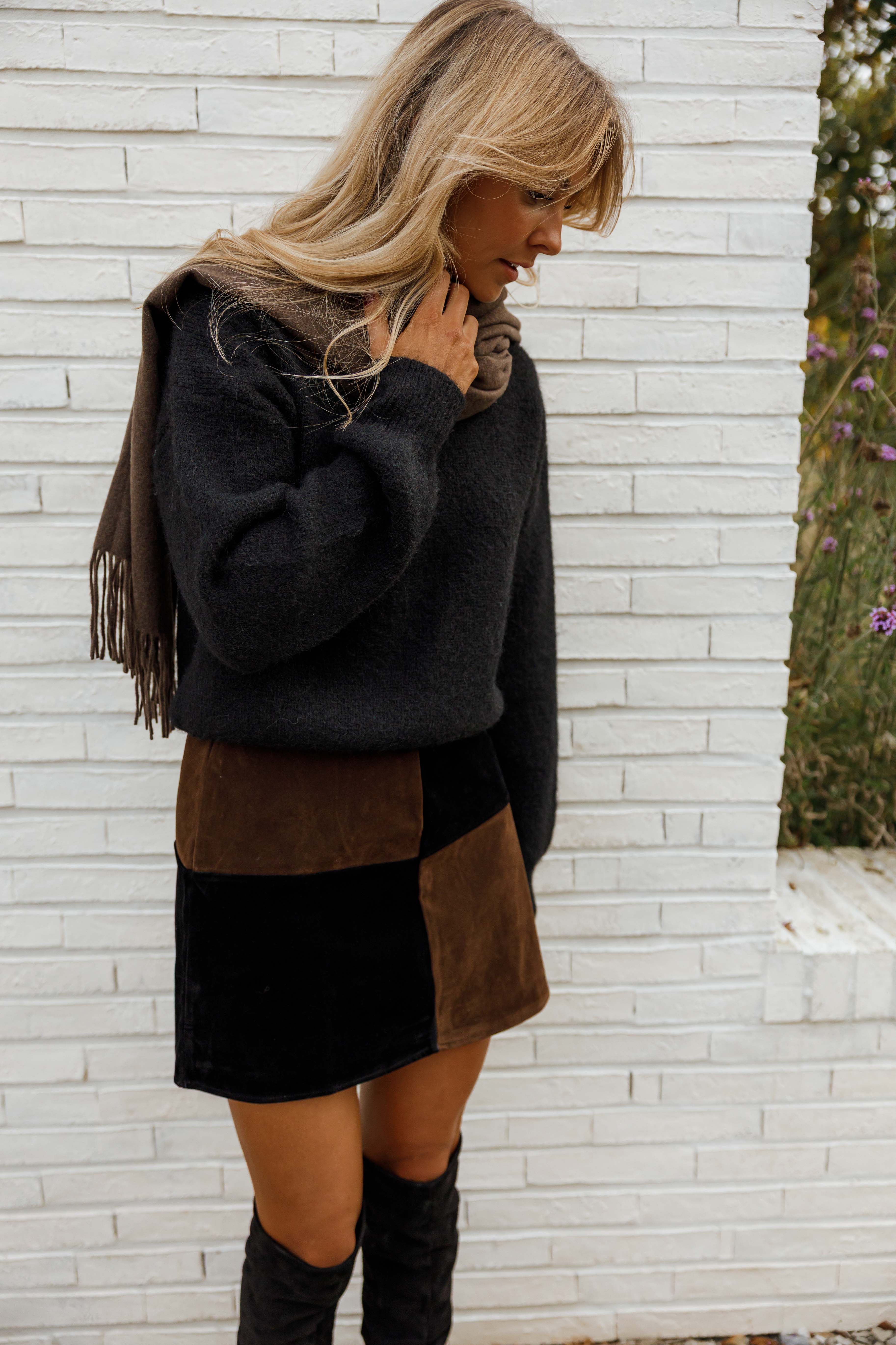 Black and Brown Asan Skirt
