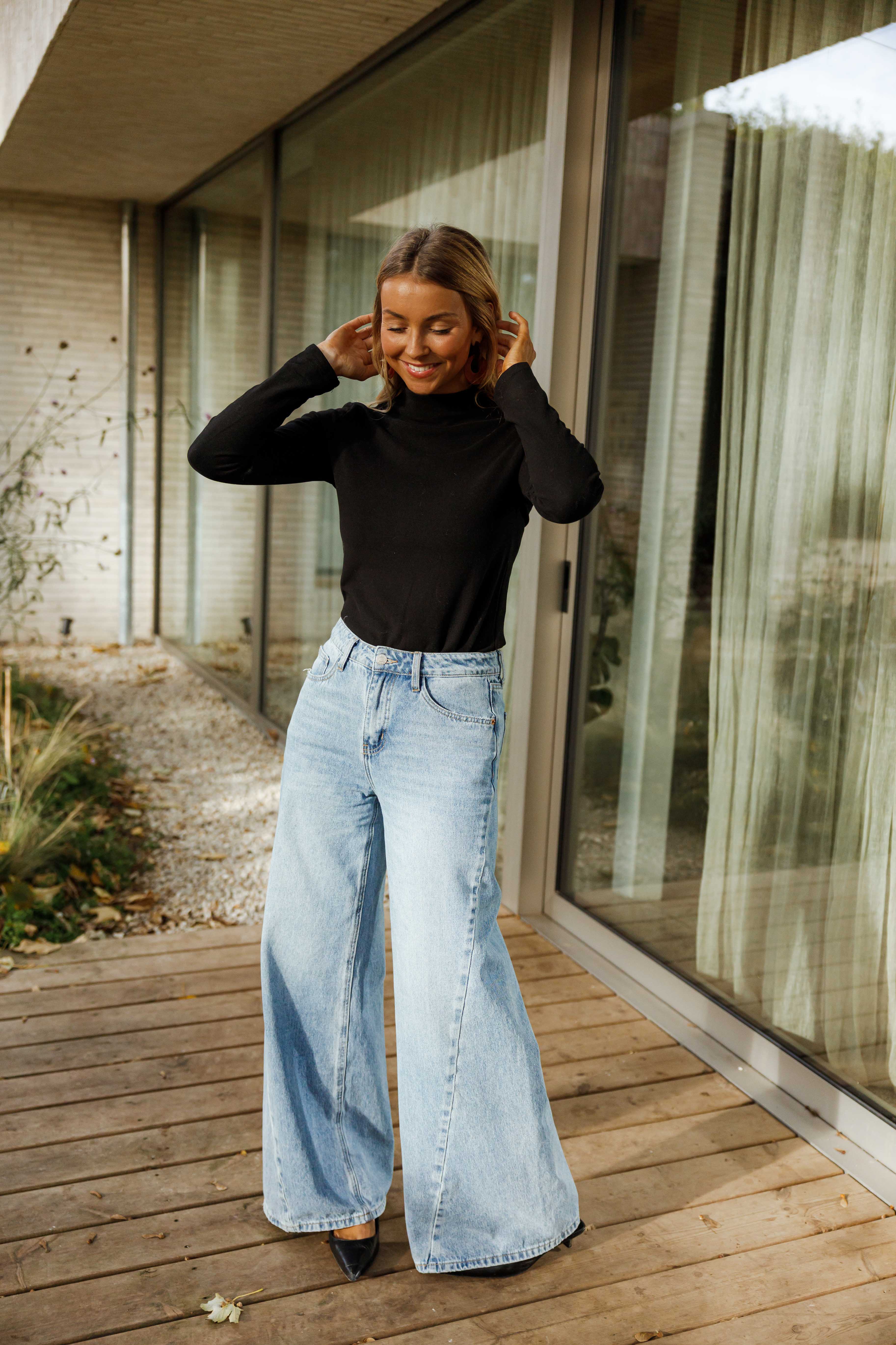 Black Debra Turtleneck Sweater