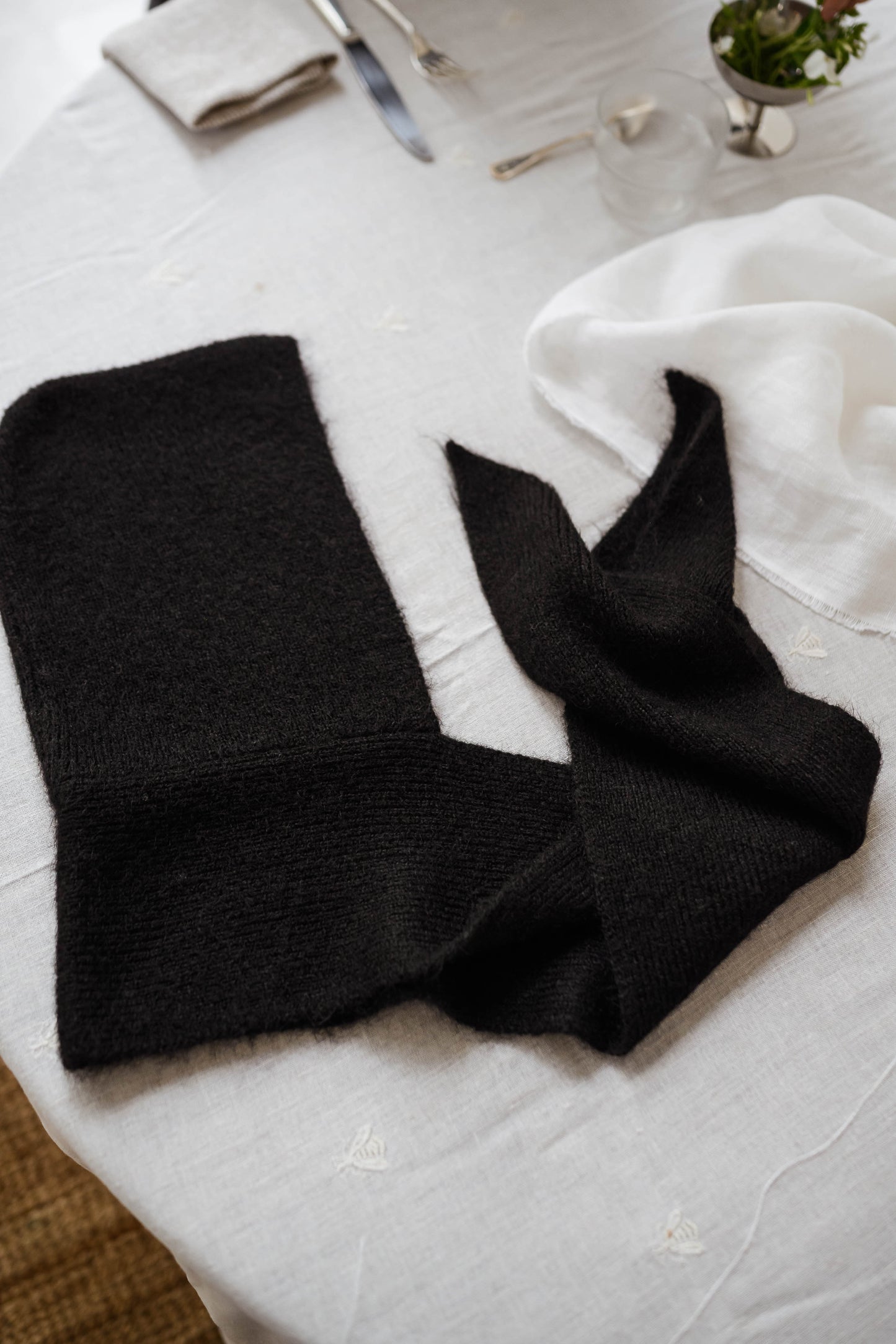 Black Hooded Giada Scarf