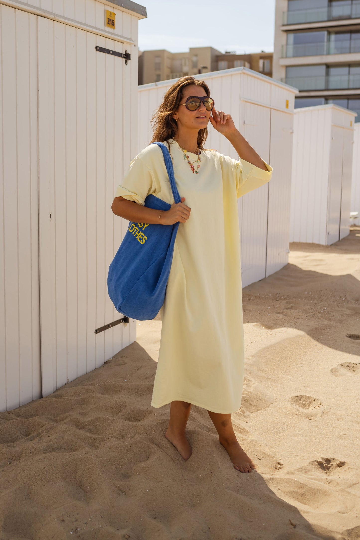 Blue Easy Clothes Beach Bag