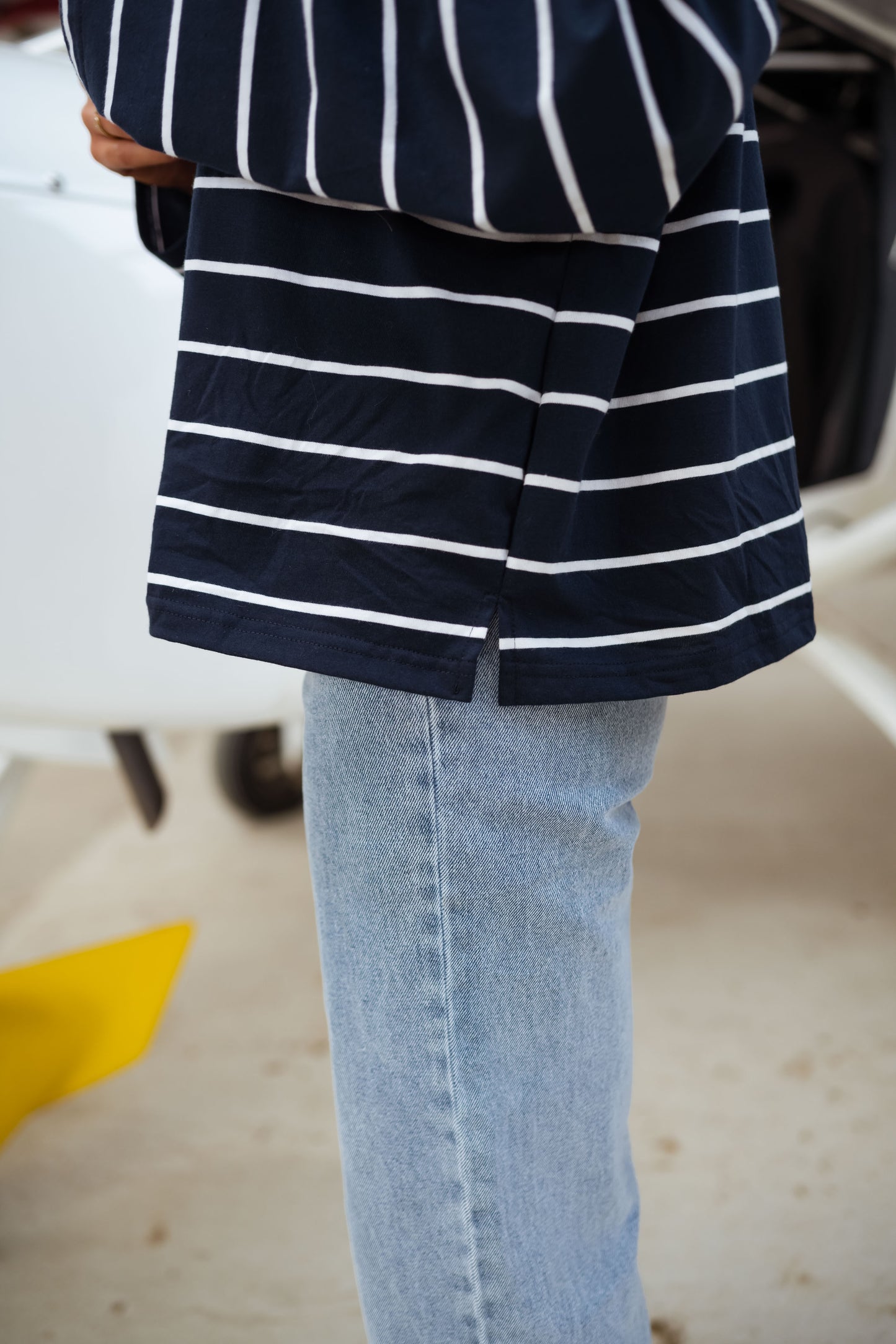 Blue Striped Nicoli Polo Shirt