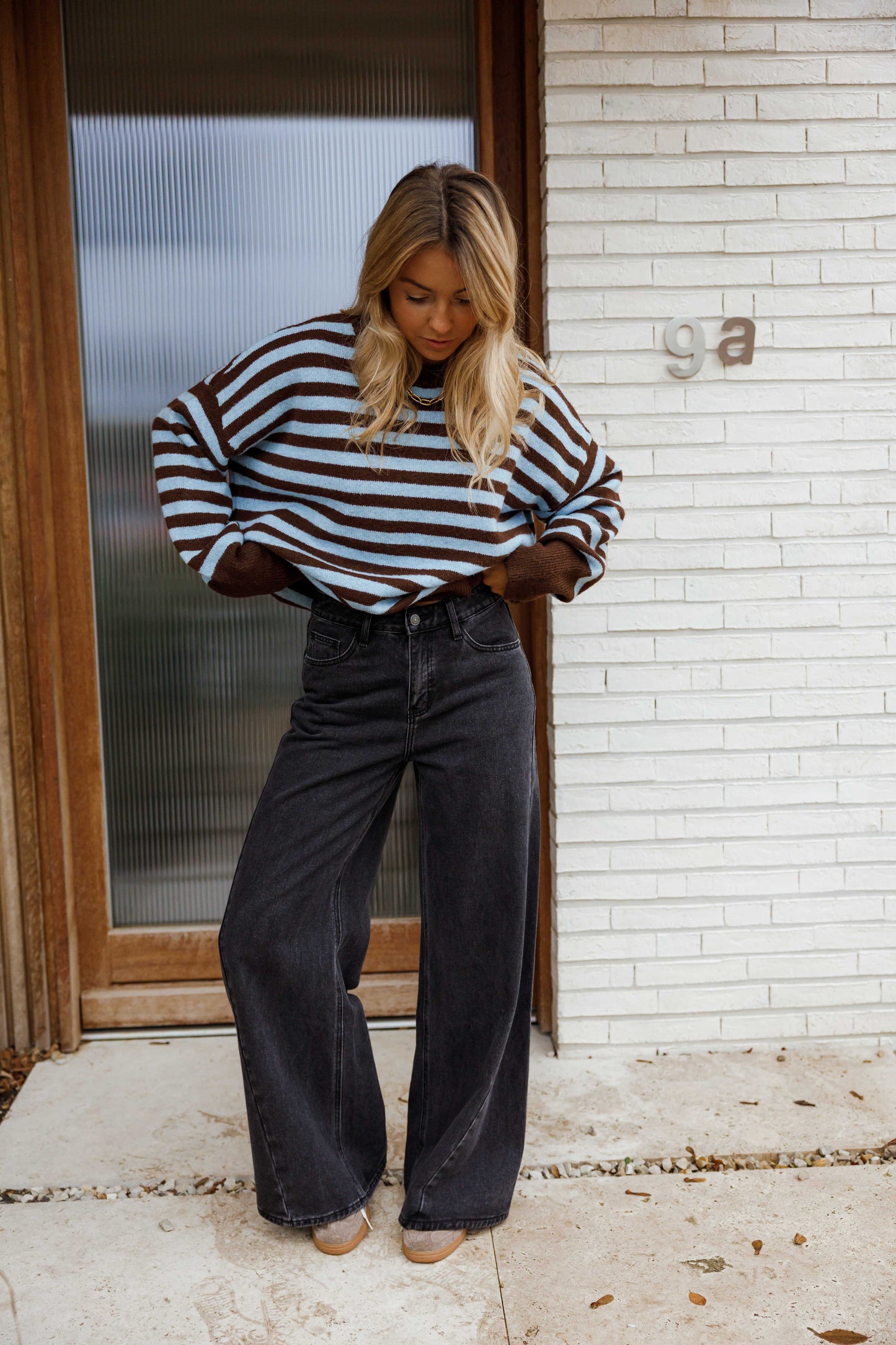 Brown and Blue Emilie Sweater