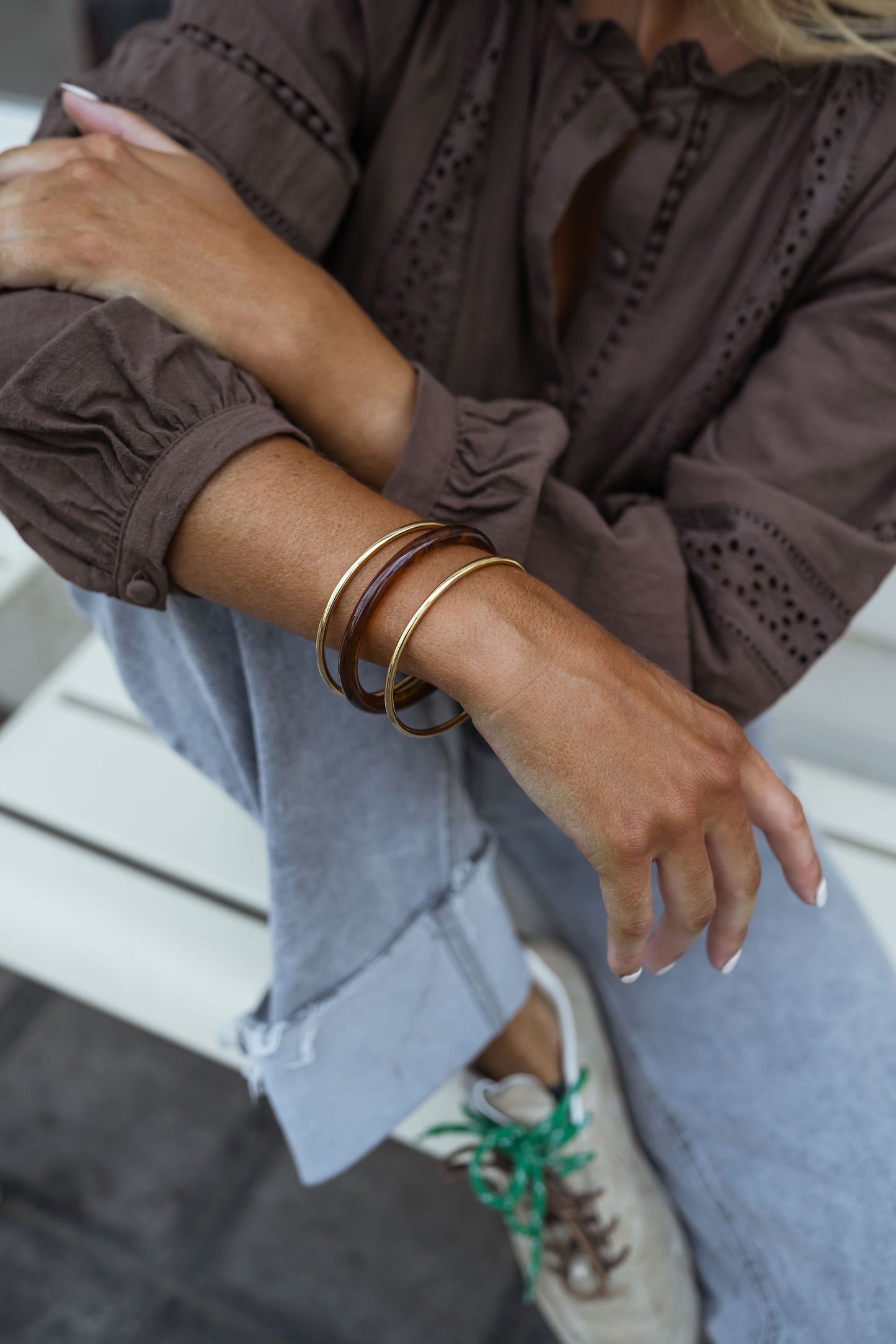 Brown and Golden Laria Bracelets