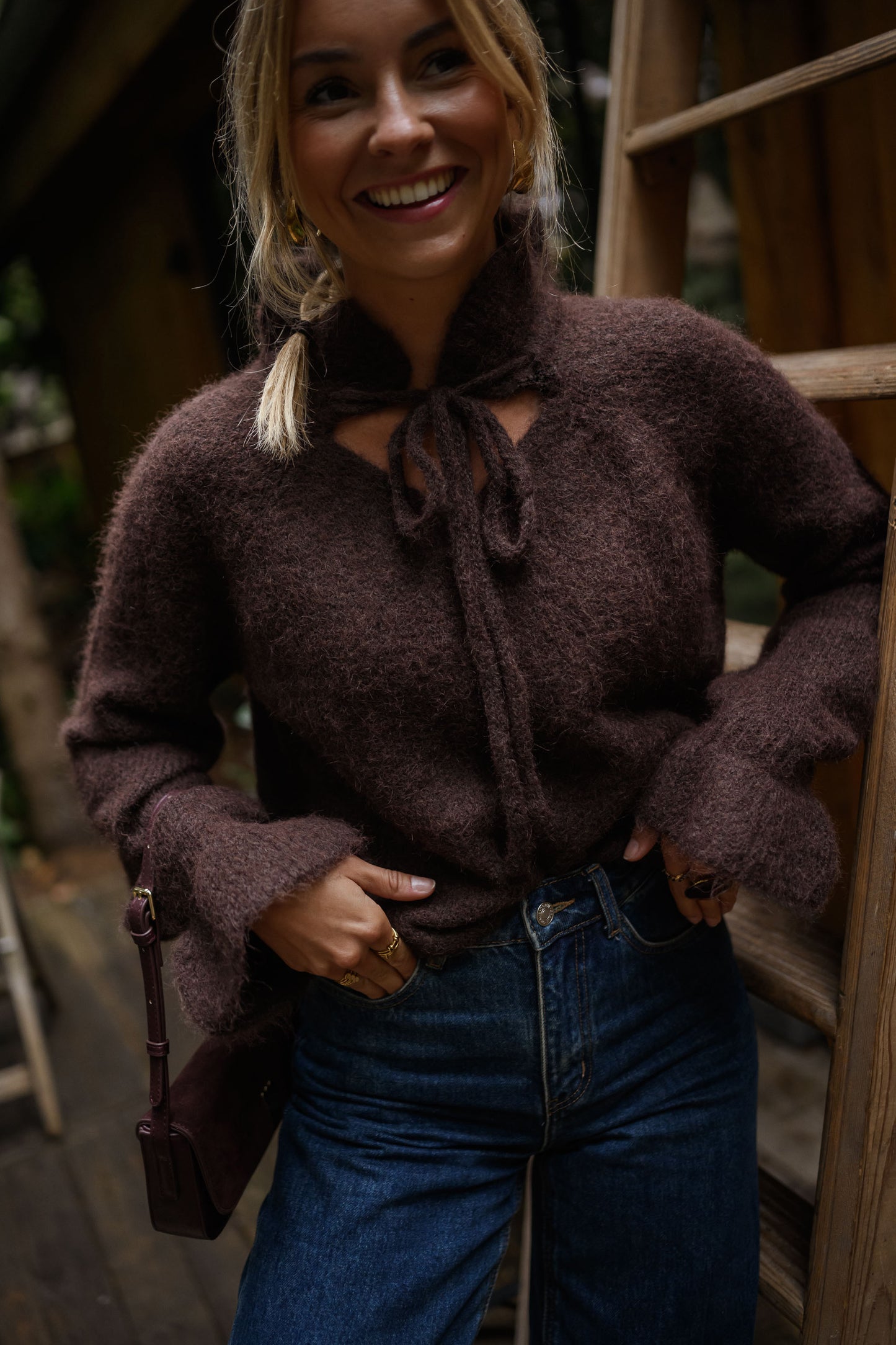 Brown Harper Sweater